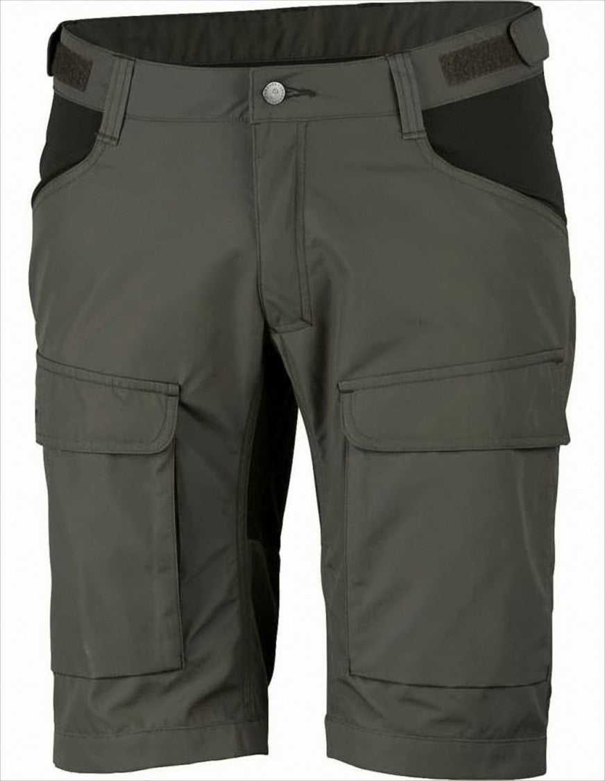 Two-Tone Utilitarian Shorts with Cargo Pockets