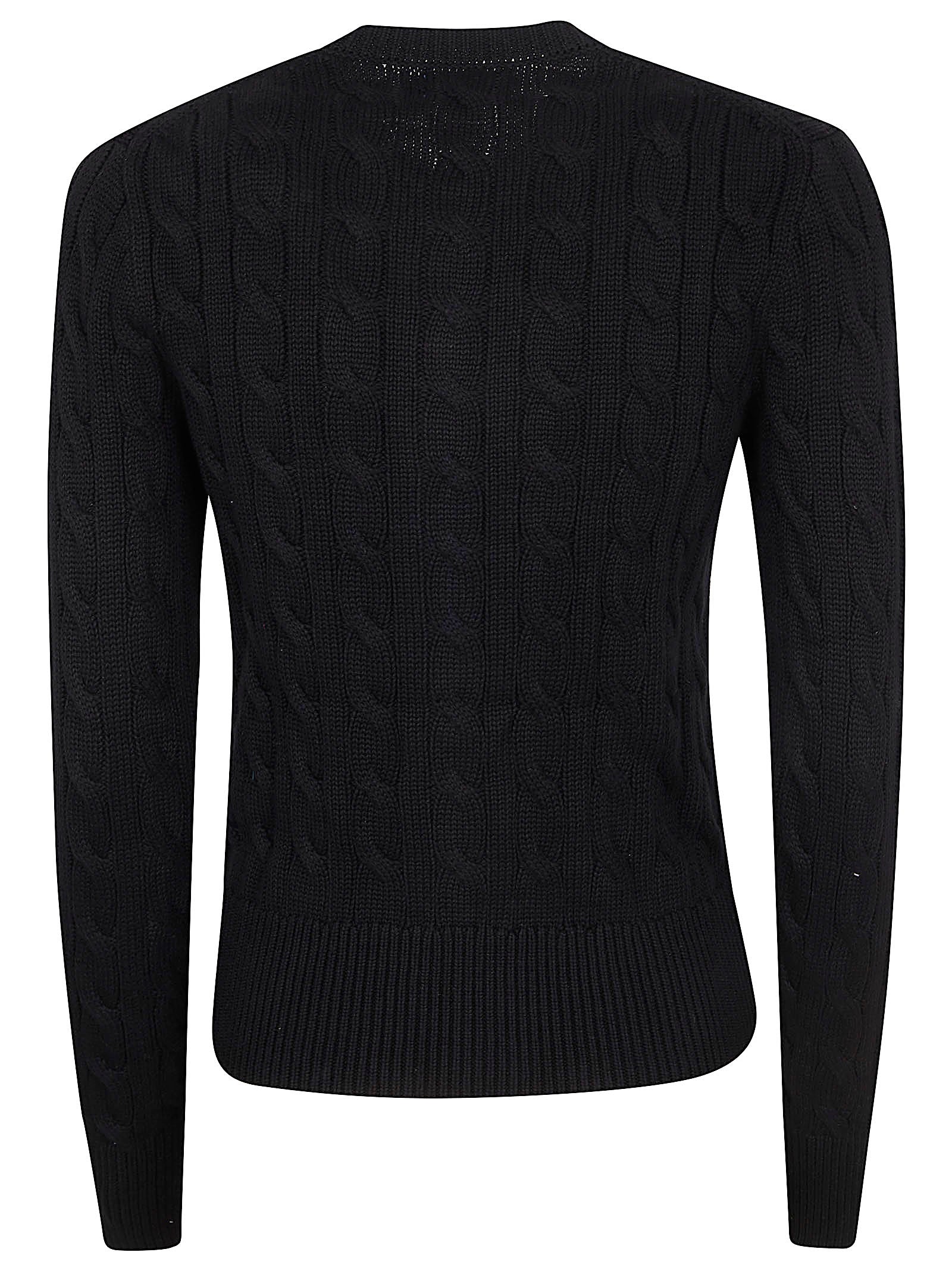 Cable Knit Cardigan with Button-Down Front