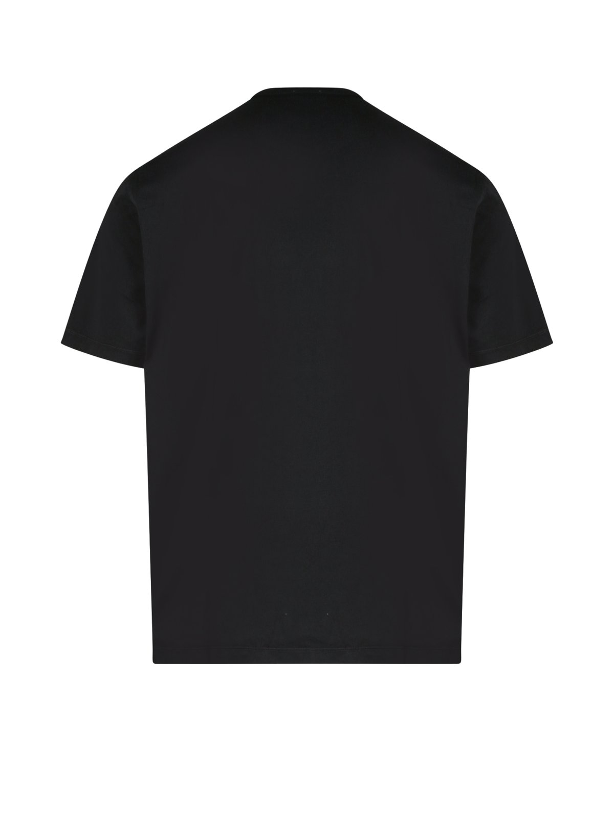 Relaxed Fit Black Short-Sleeve T-Shirt with Minimalist Design