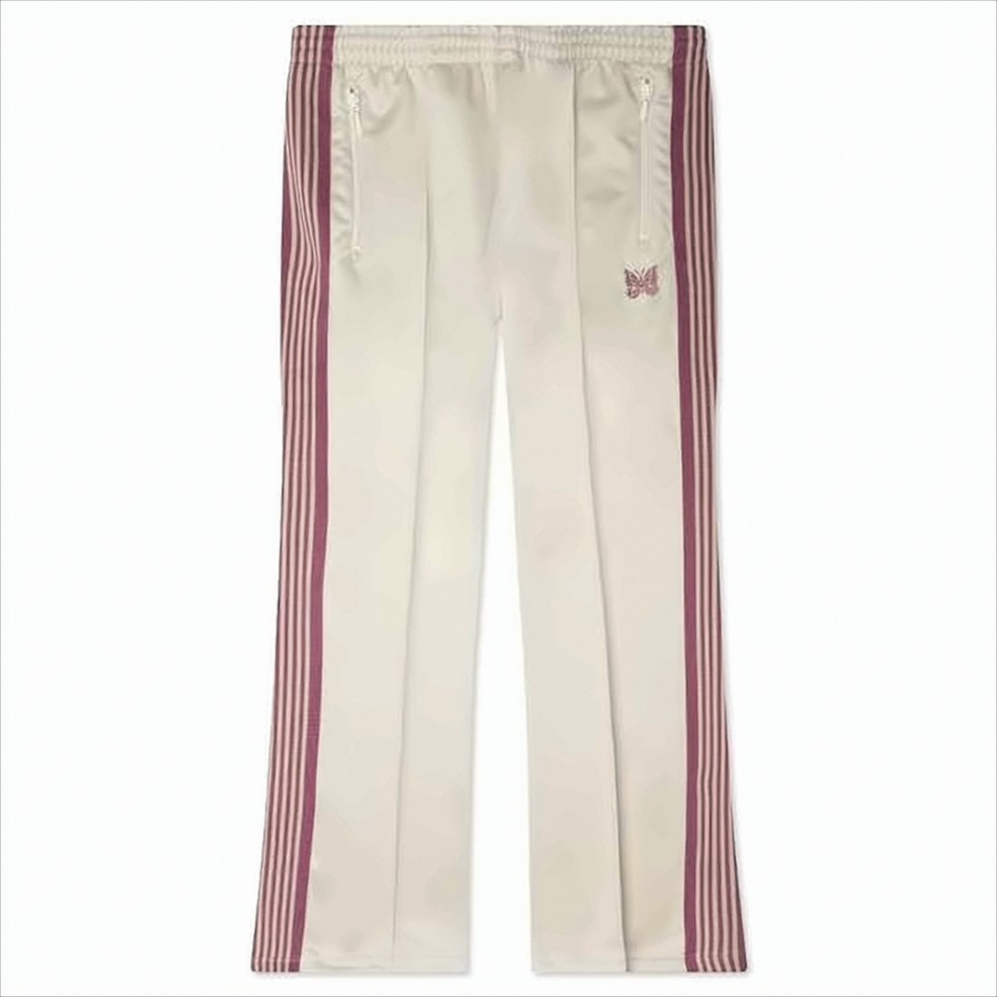 Straight-Leg Training Pants with Vertical Stripes