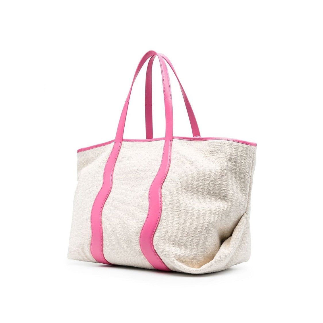 Canvas Tote Bag With Contrast Logo Print