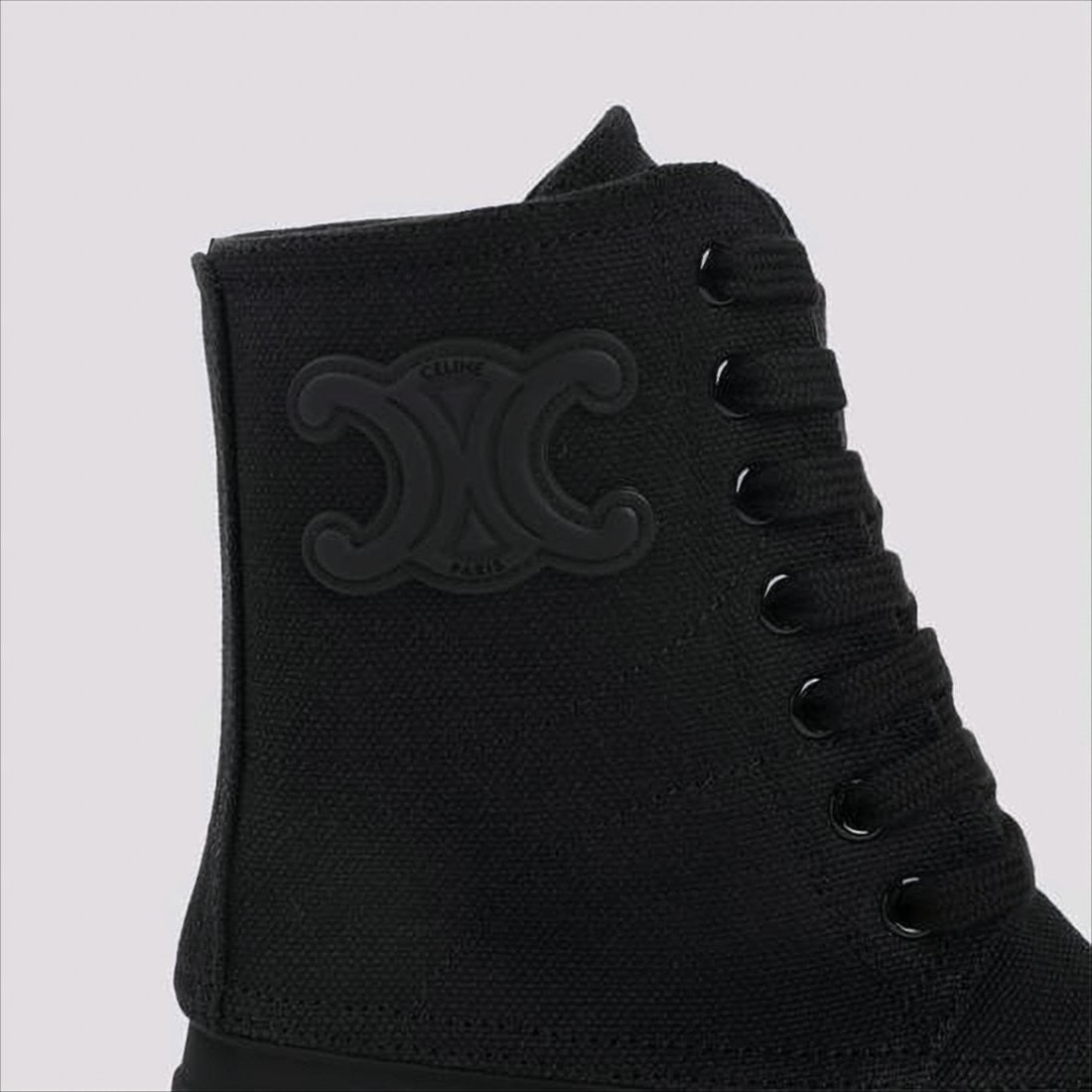 High-Top Celine Boots With Sturdy Rubber Sole