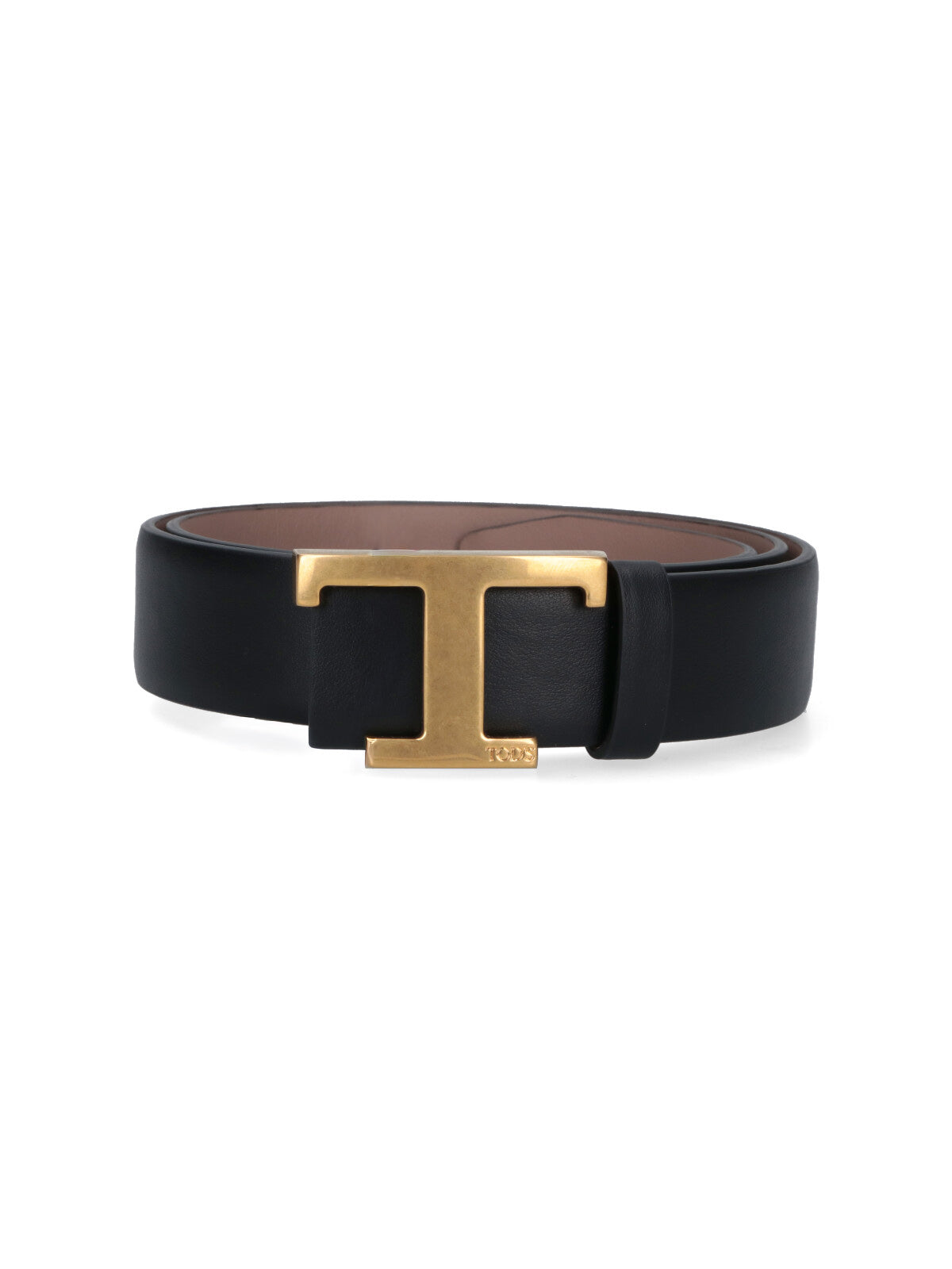 Reversible Calf Leather Belt With Gold-Tone Logo Buckle