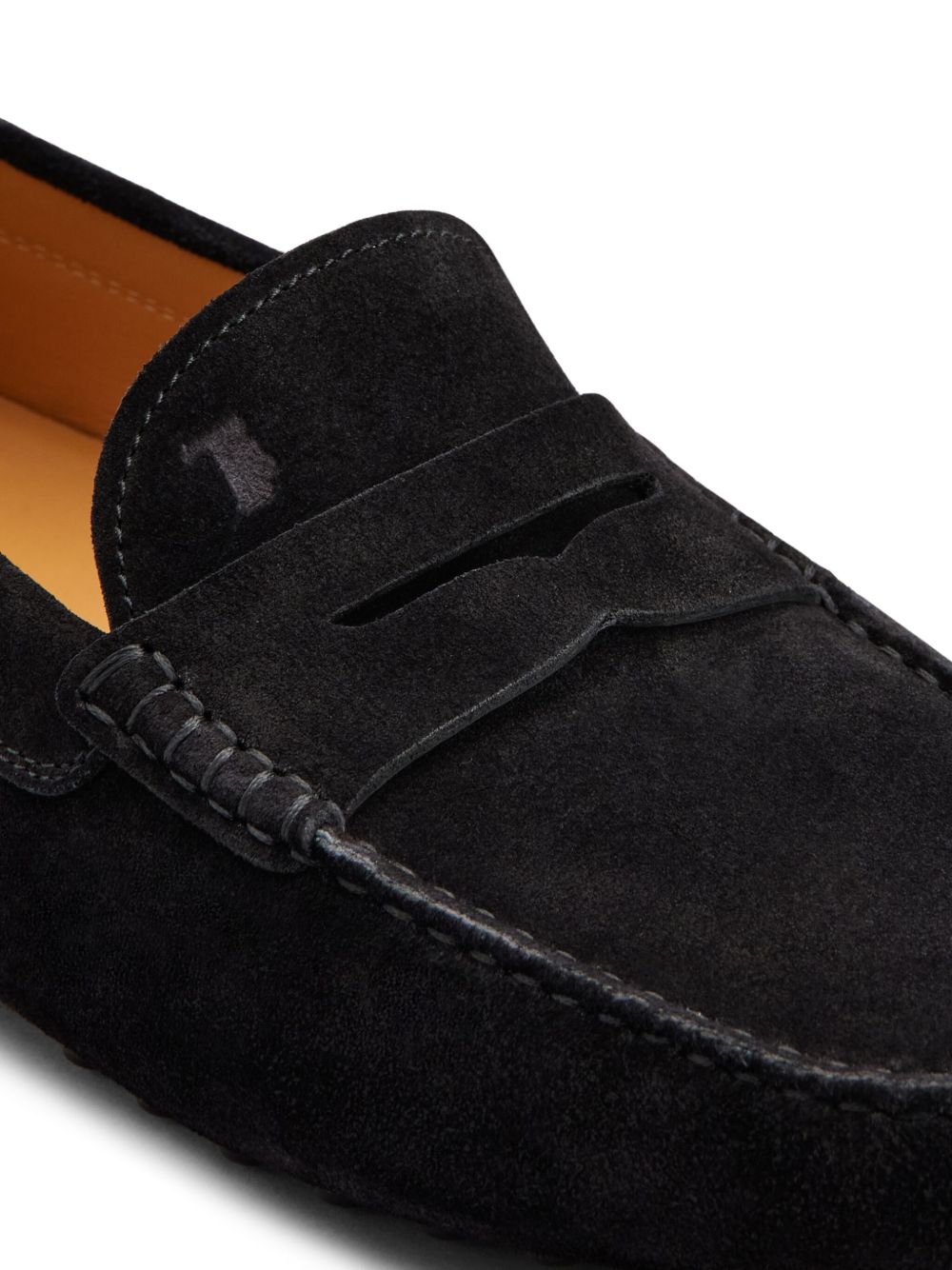 Loafers with Boar Suede Overlays