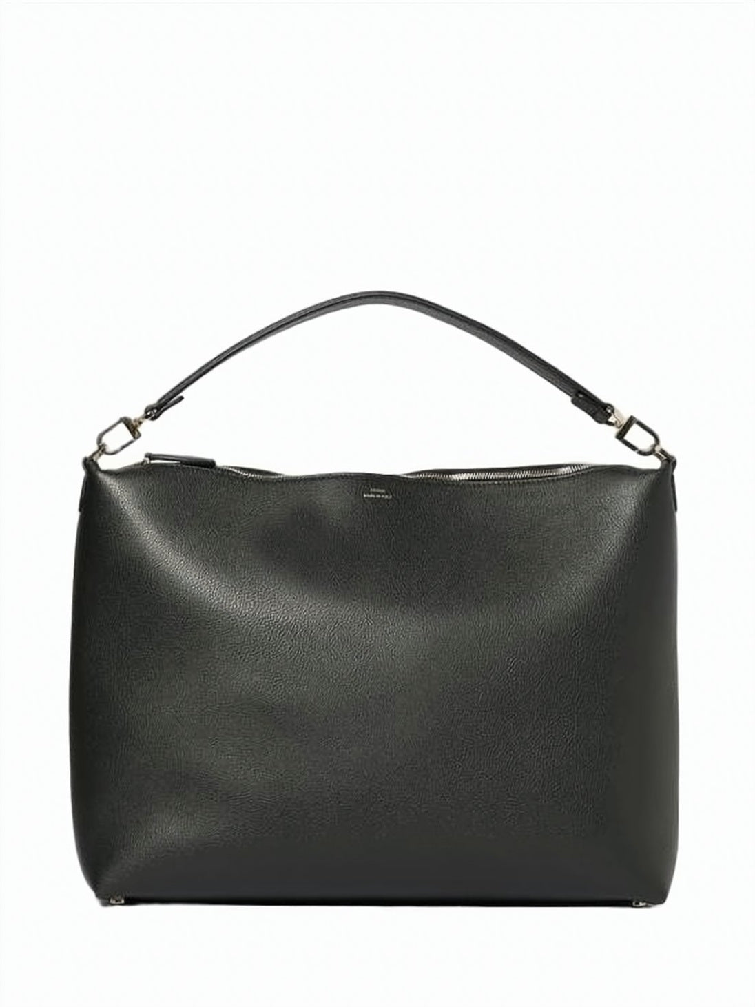 Rectangular Calf Leather Tote Bag with Gold-tone Hardware