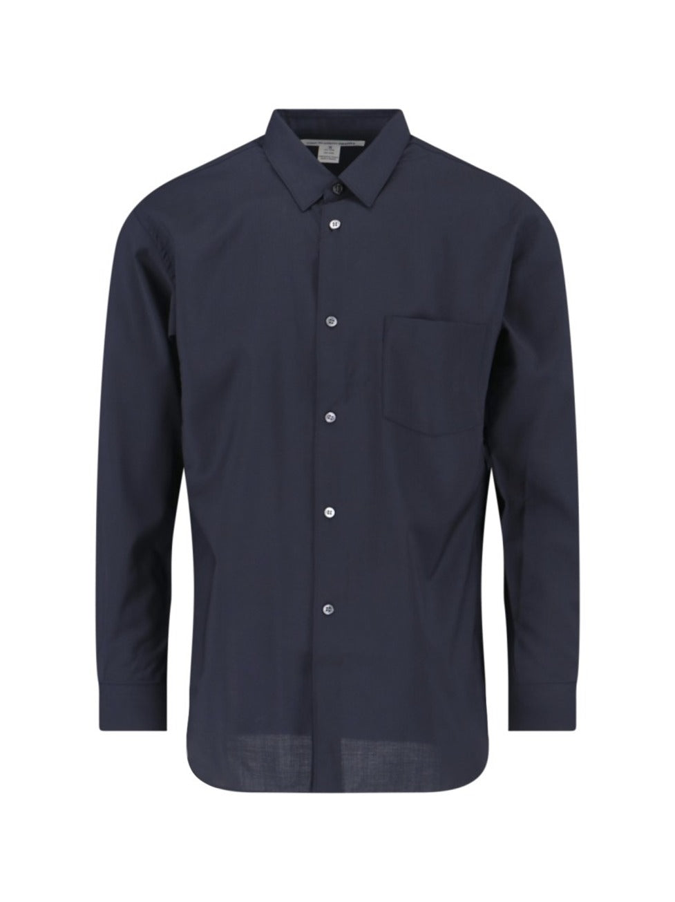 Classic Wool Shirt – Navy Blue