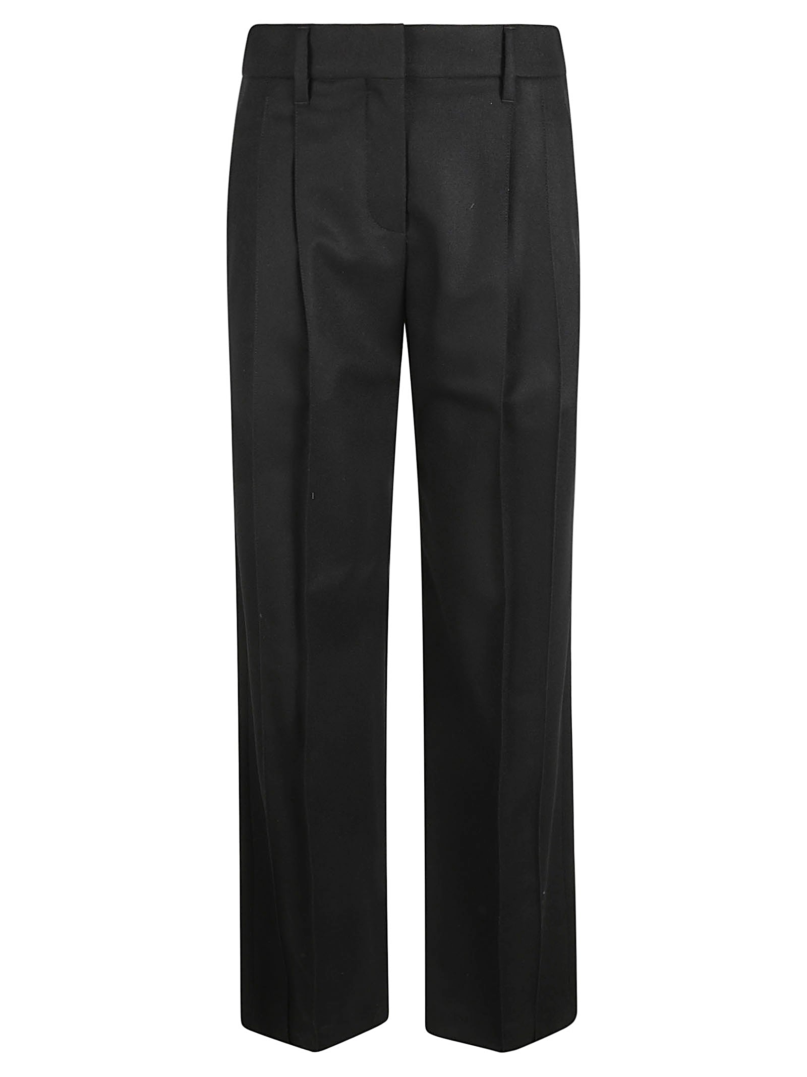 Straight-Leg Trousers With Tailored Waist