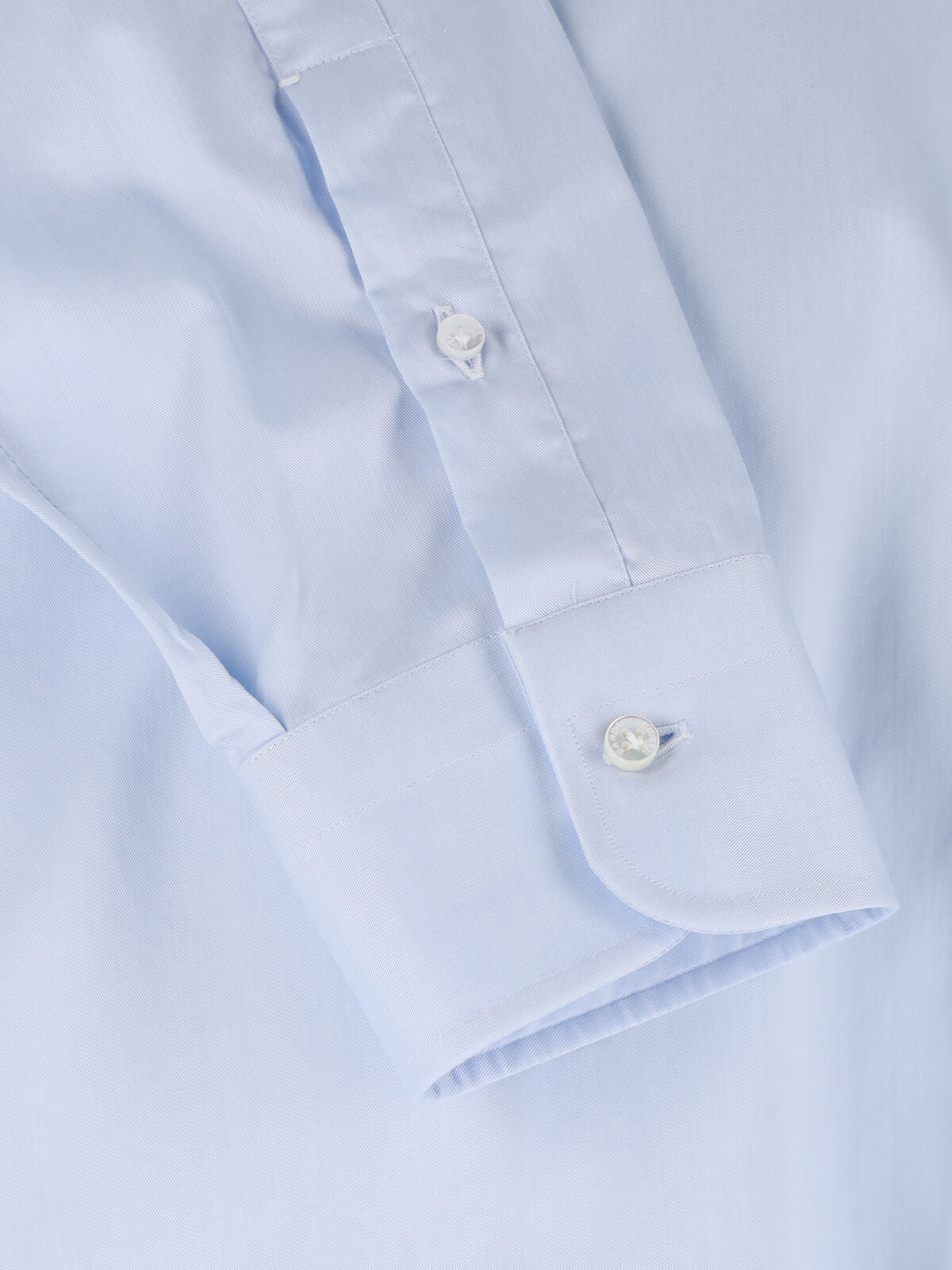 Light Blue Classic Cotton Long-Sleeve Shirt
