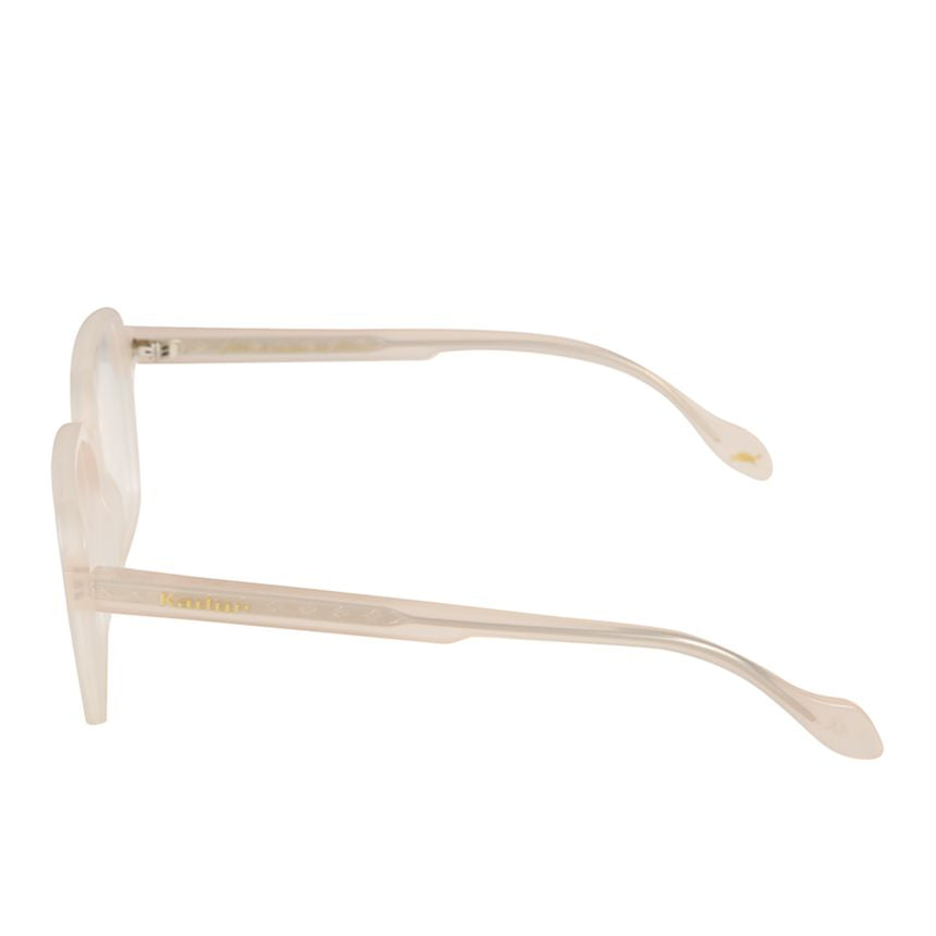 Lisa Light Translucent Beige Frame Square Sunglasses