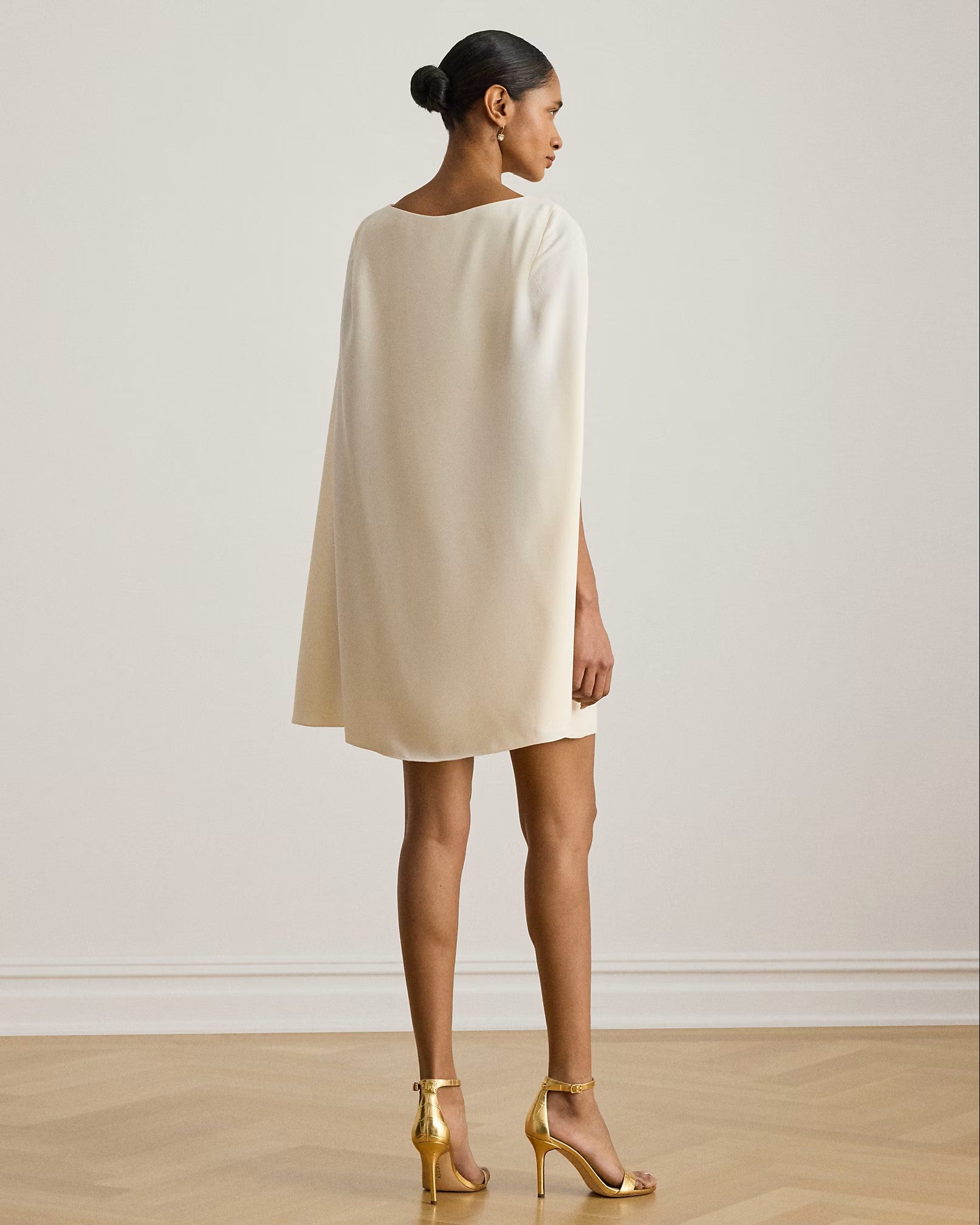 Natural Petra Long Sleeve Cocktail Dress
