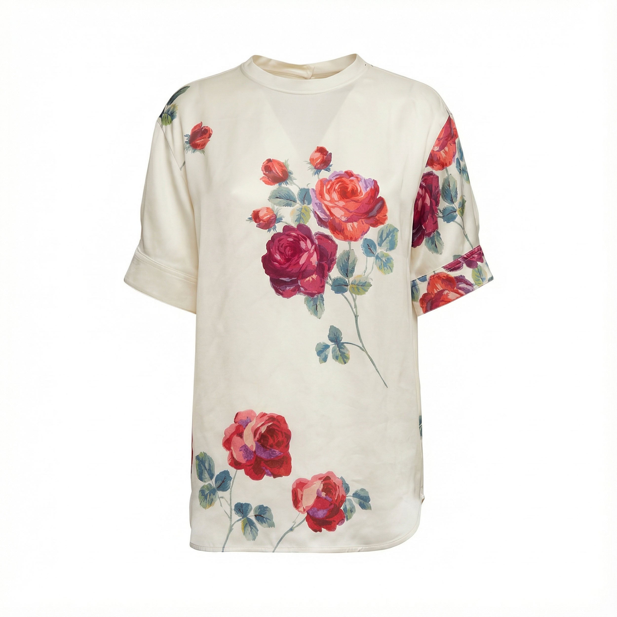 Floral Print Short-Sleeve Shirt