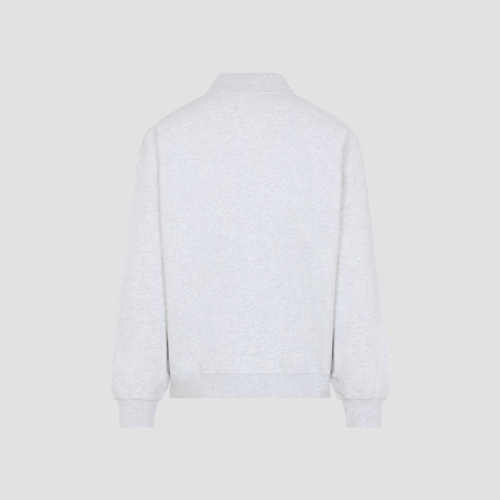 Long-Sleeve Polo Collar Sweatshirt With Embroidered Logo