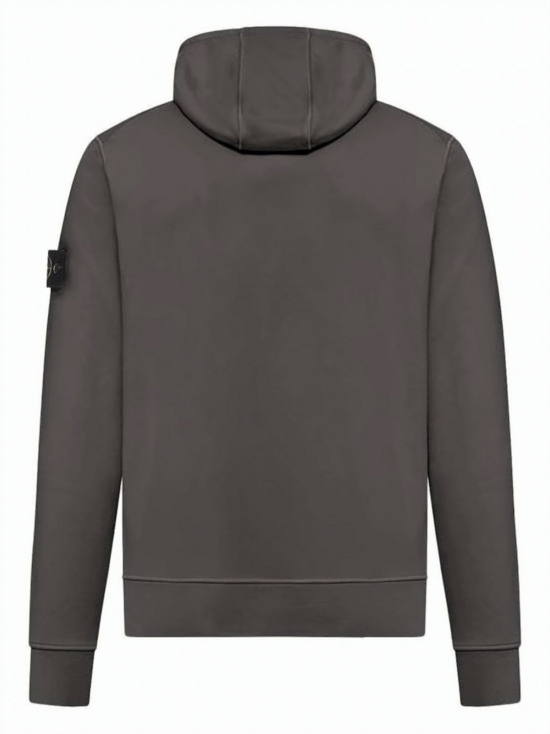 Muted Dark Grey Stone Island Hoodie with Embroidered Patch