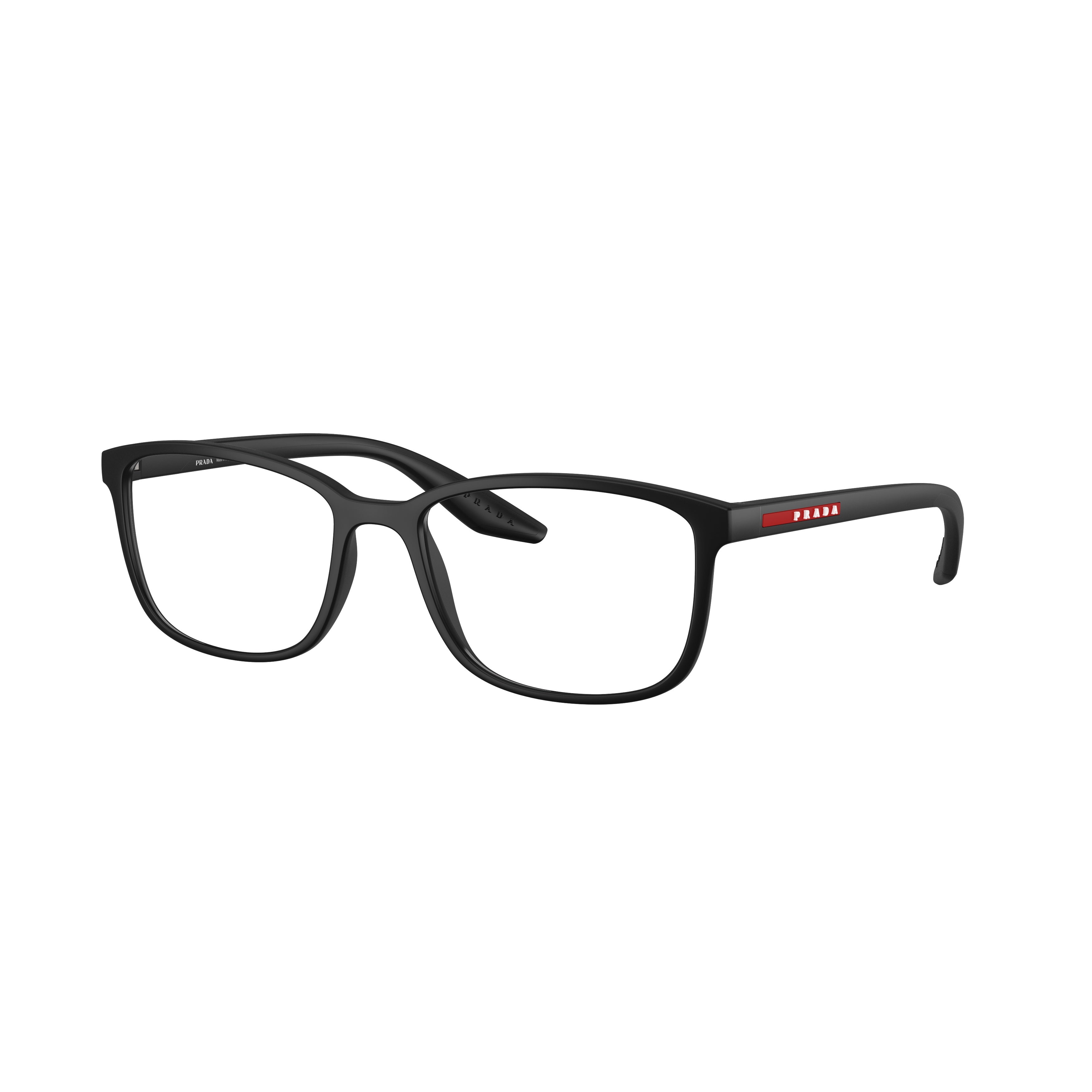 0ps 07rv Matte Black Rectangular Eyeglasses