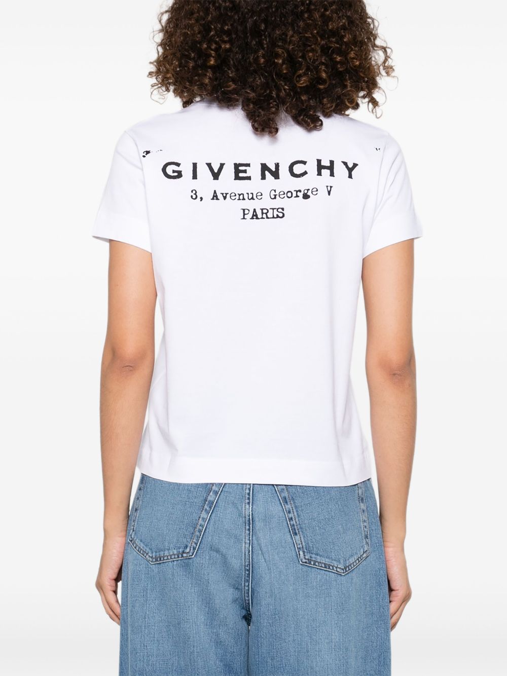 T-Shirt In Cotton With Stamp Print