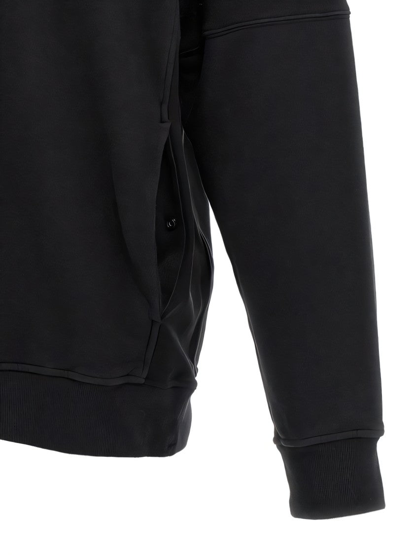 Long-Sleeve Black Crew Neck Top With Raglan Sleeves