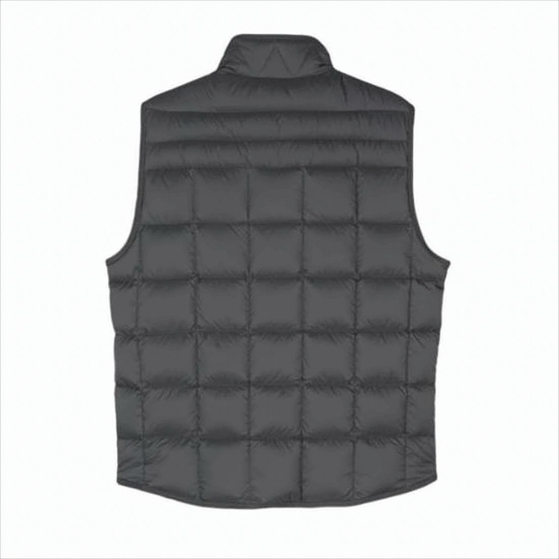 Padded Down Vest with High Collar