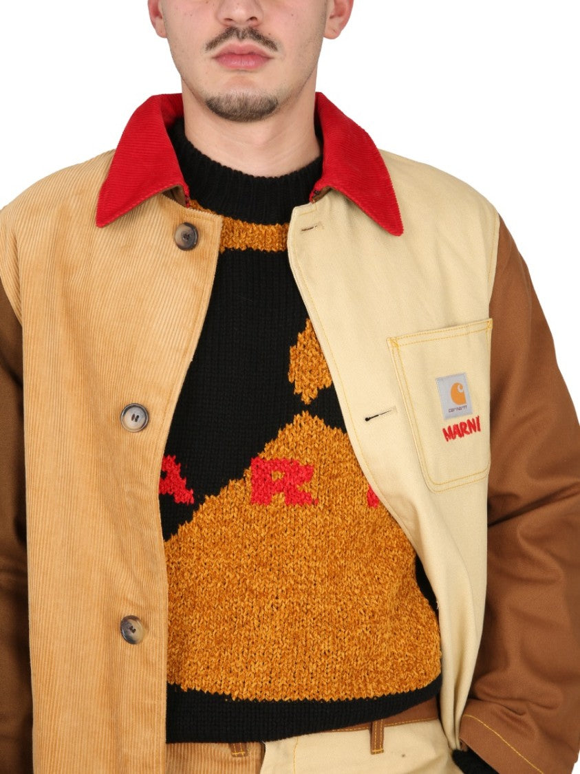 Cross-Neck Wool Sweater