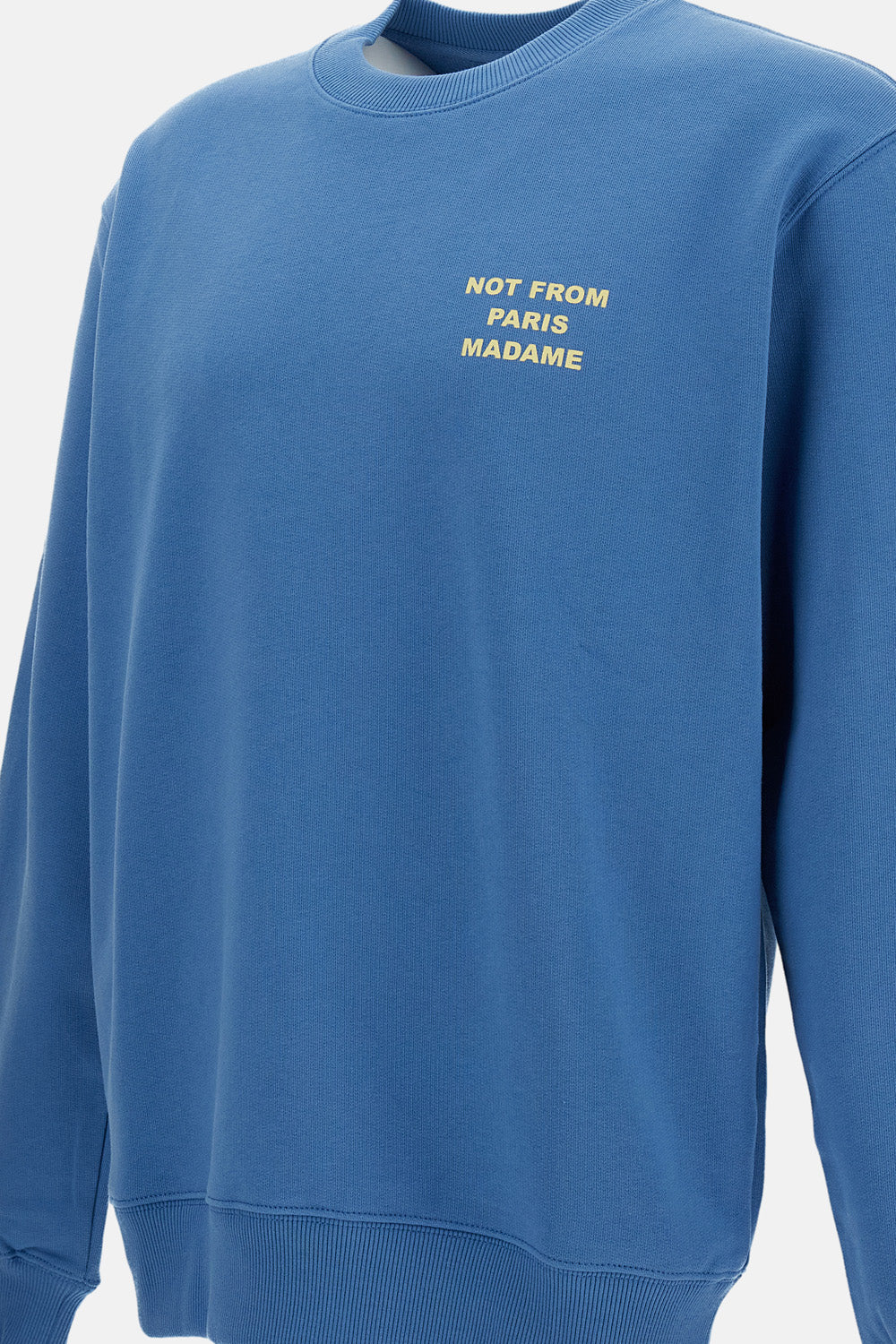 Light Blue Slogan Crewneck Sweatshirt