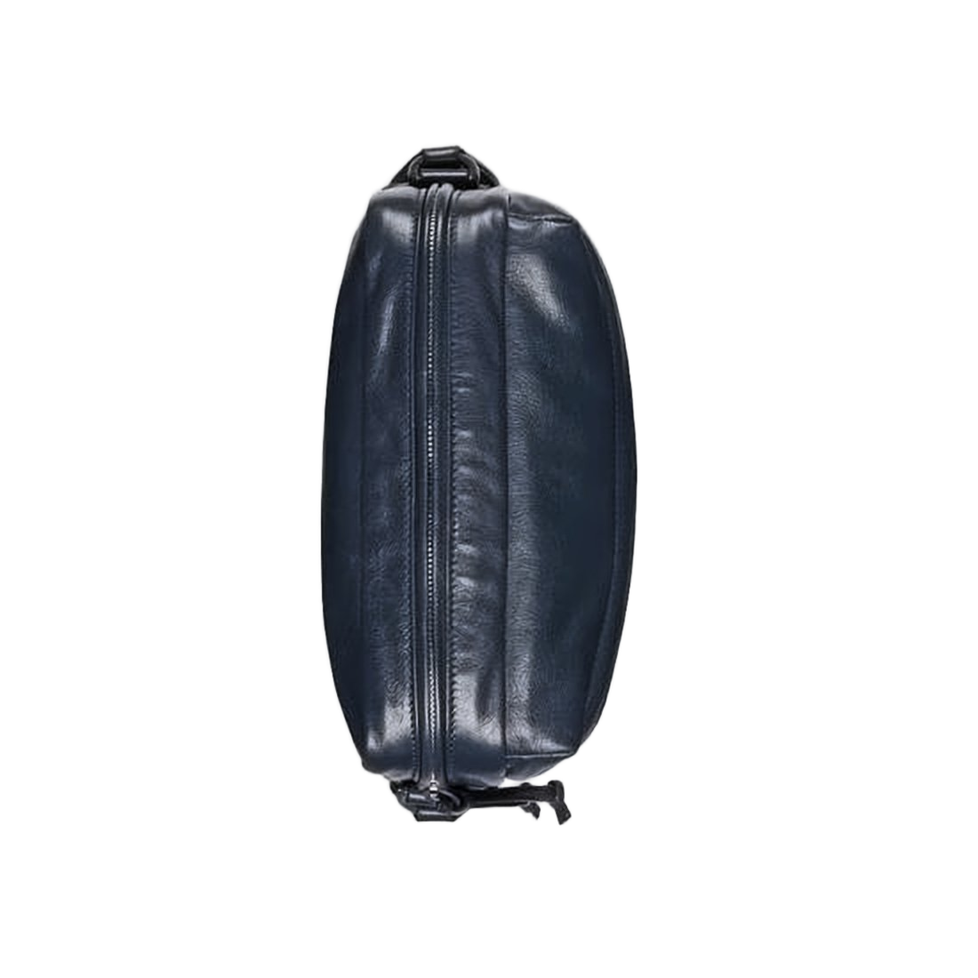 Smooth Leather Shoulder Bag with Embossed Logo