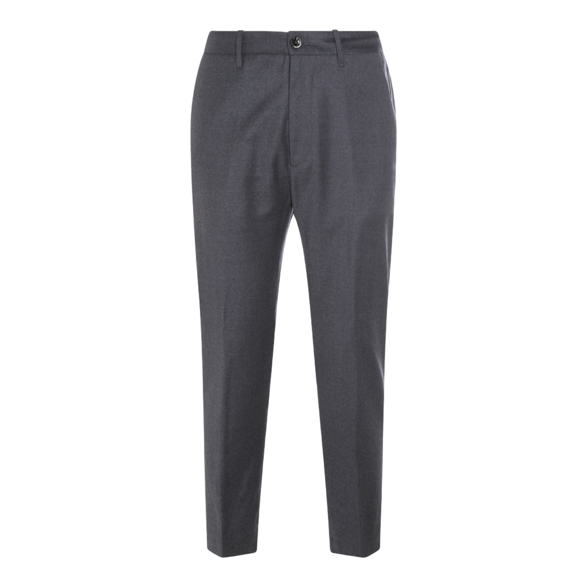 Tailored Dark Grey Trousers with Elastic Waistband