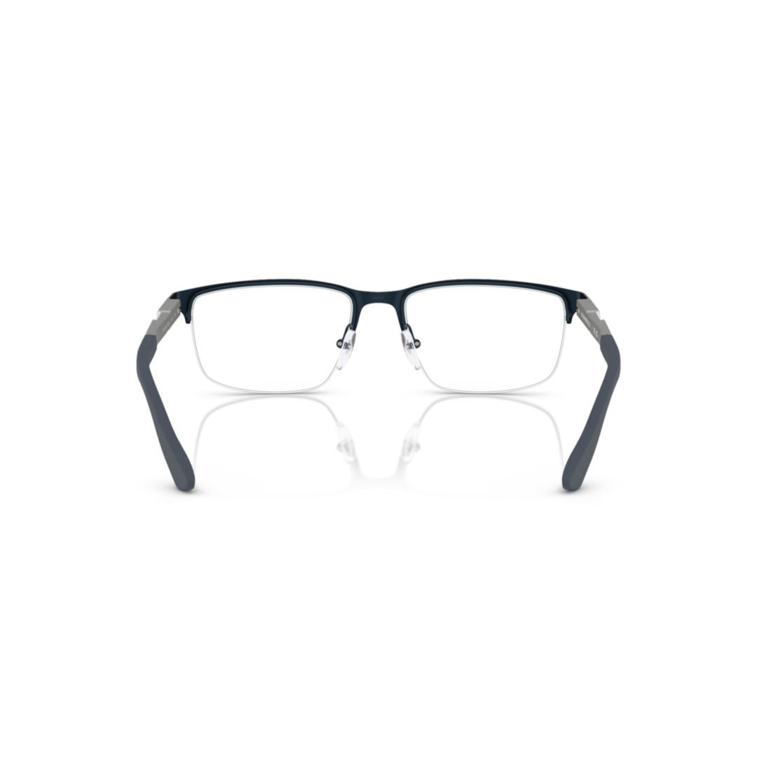 0ea1164 Semi-Rimless Black Eyeglasses with Metallic Accents