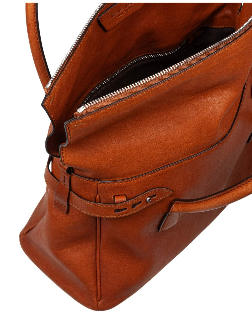 5Ac Handbag In Vintage Cognac Leather