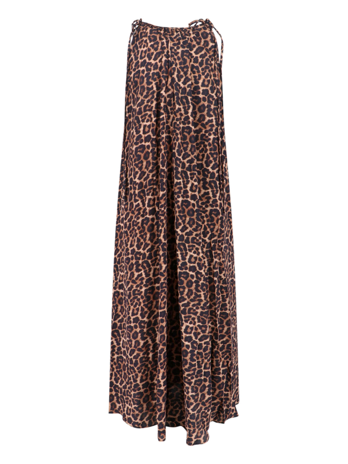 Sukienka maxi Flora – brązowa