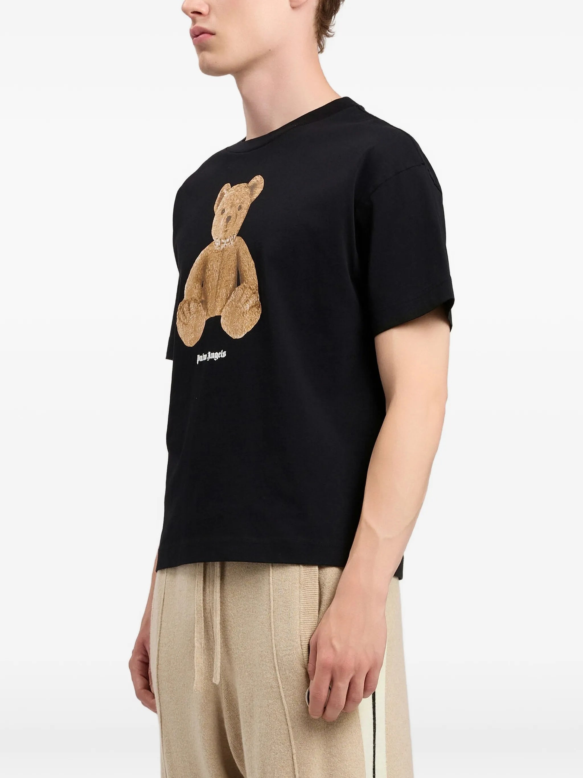 Black Bear Regular Graphic Cotton T-Shirt
