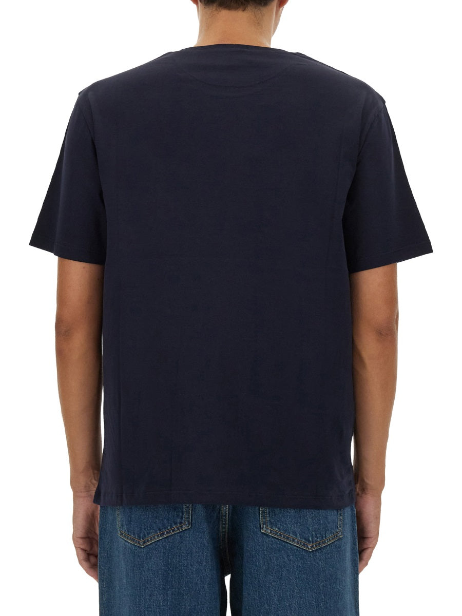 Relaxed-Fit Black T-Shirt with Logo Detail