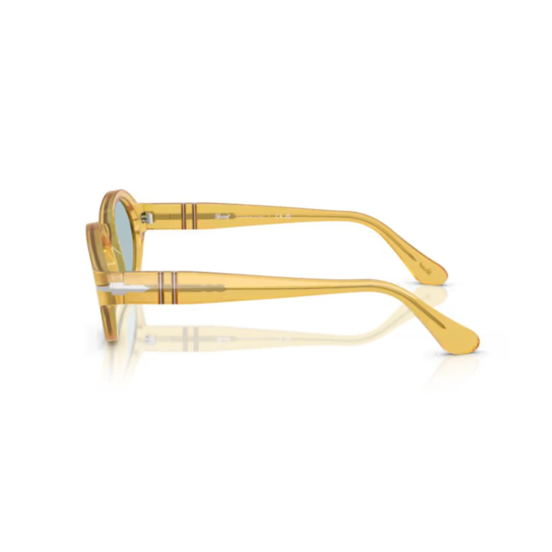 0po3378s Translucent Yellow Acetate Oval Sunglasses