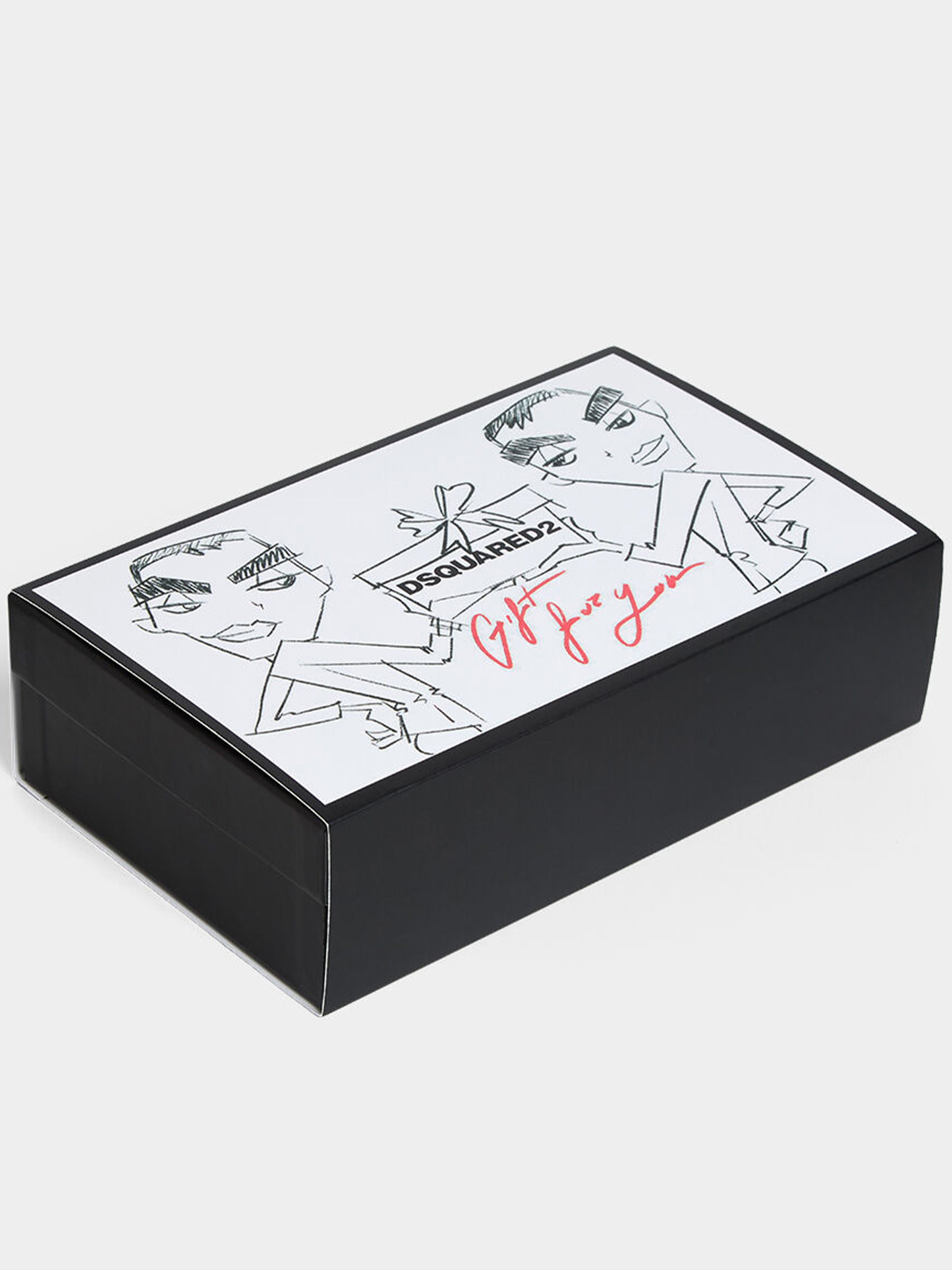 Gift Box Black Leather Card Holder