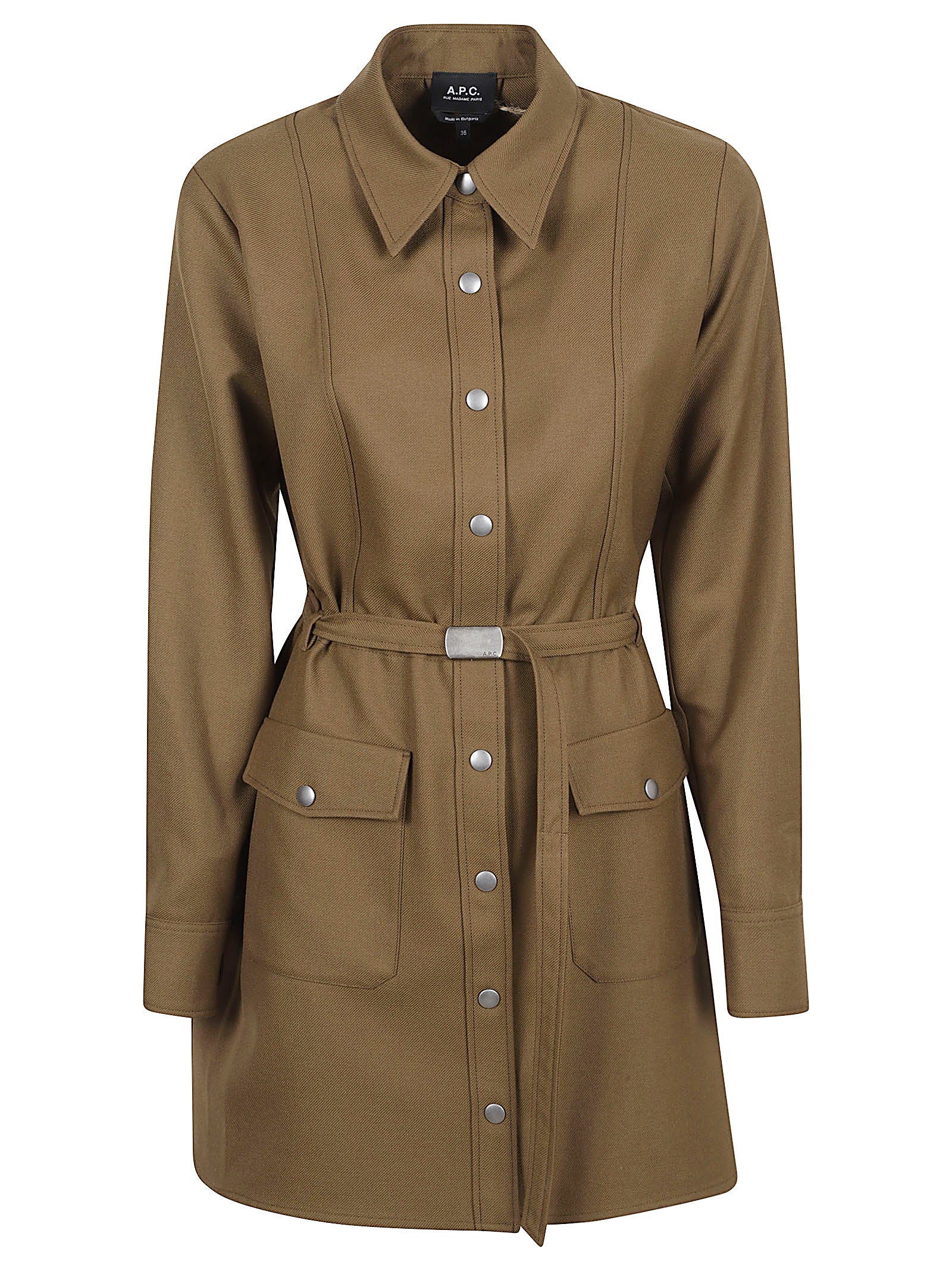 Structured Short Coat with Pointed Collar