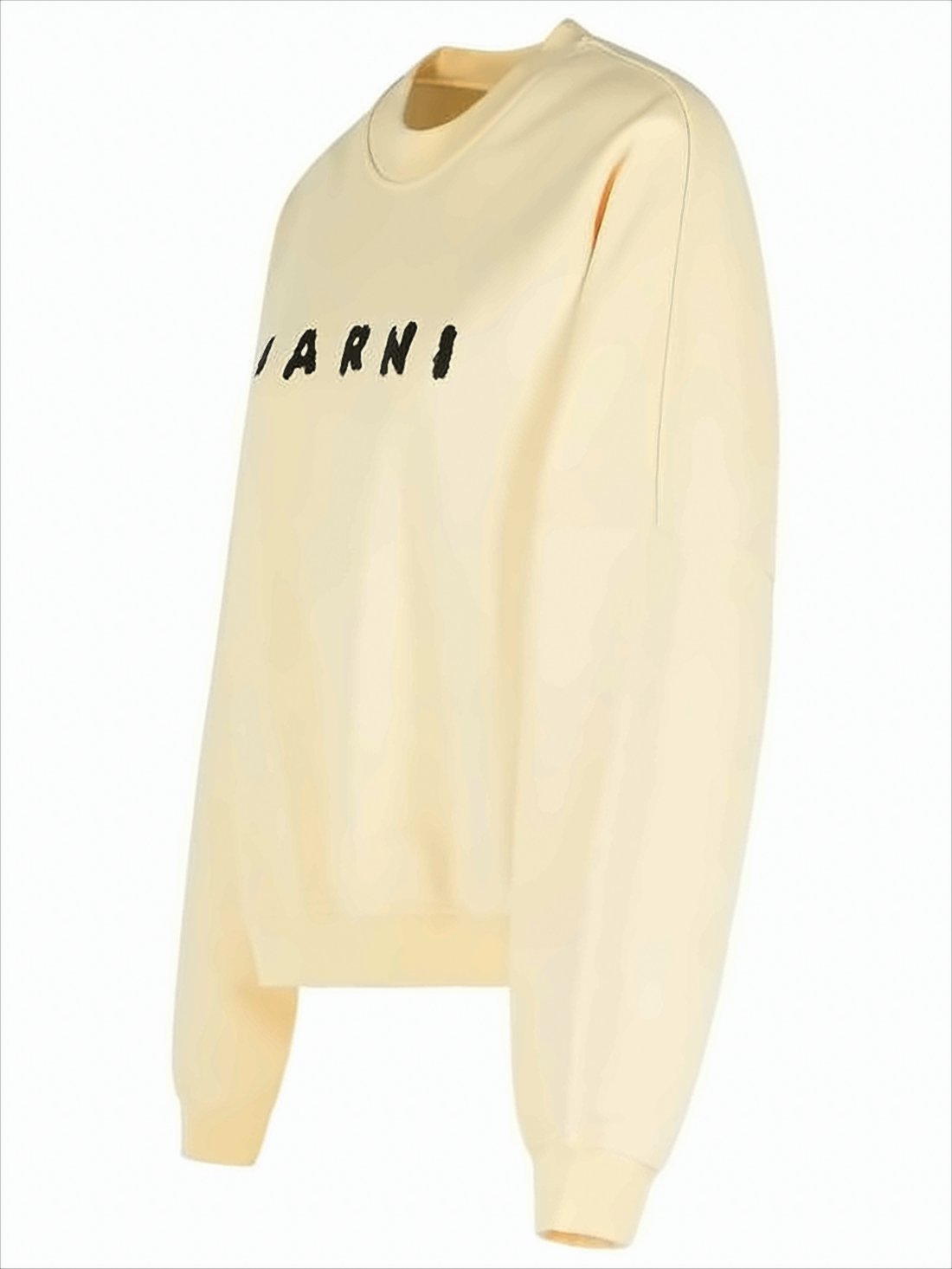 Relaxed Fit Long-Sleeved Cropped Sweatshirt