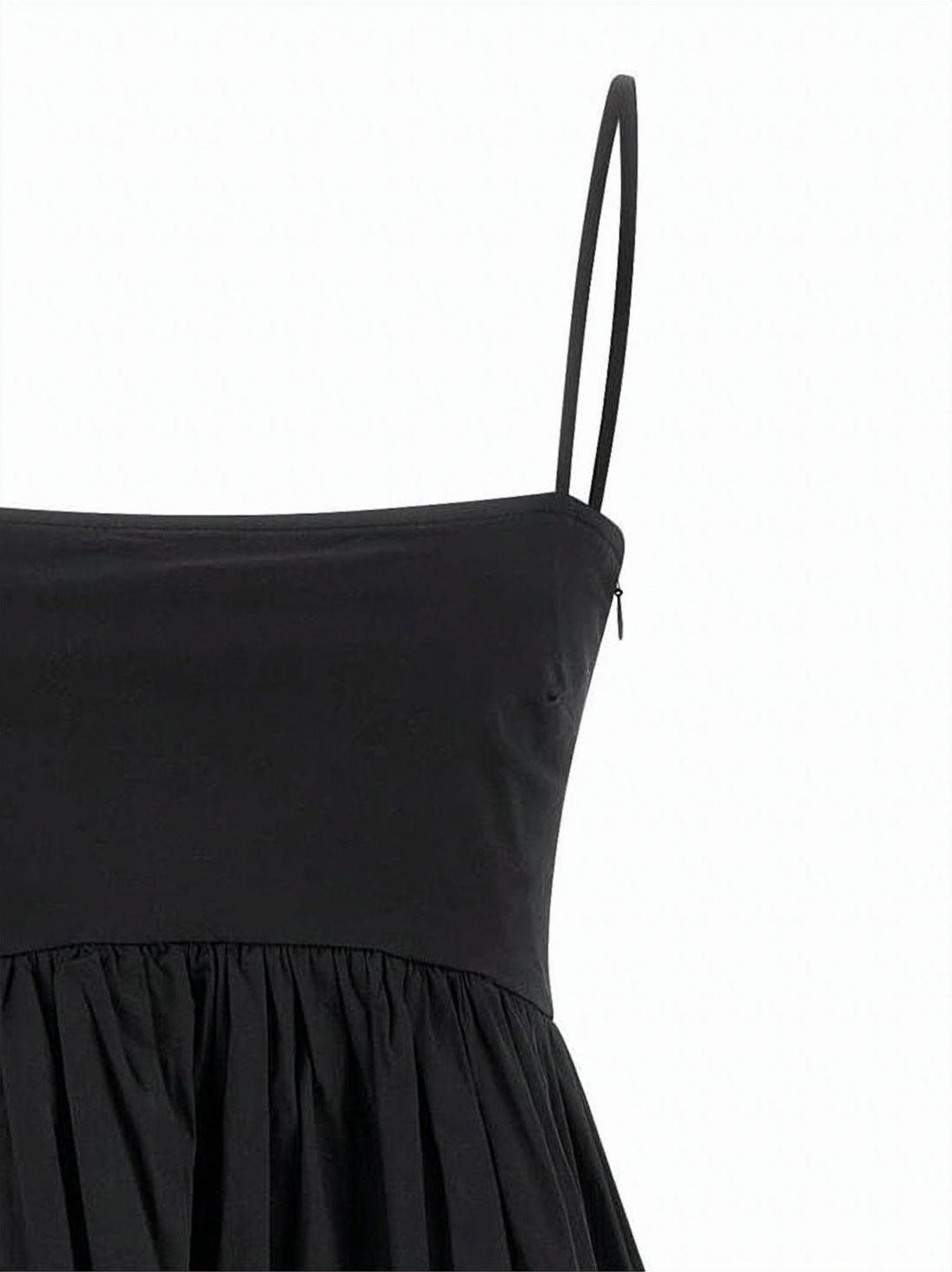 Mini Dress With Ruffled Frills And Spaghetti Straps