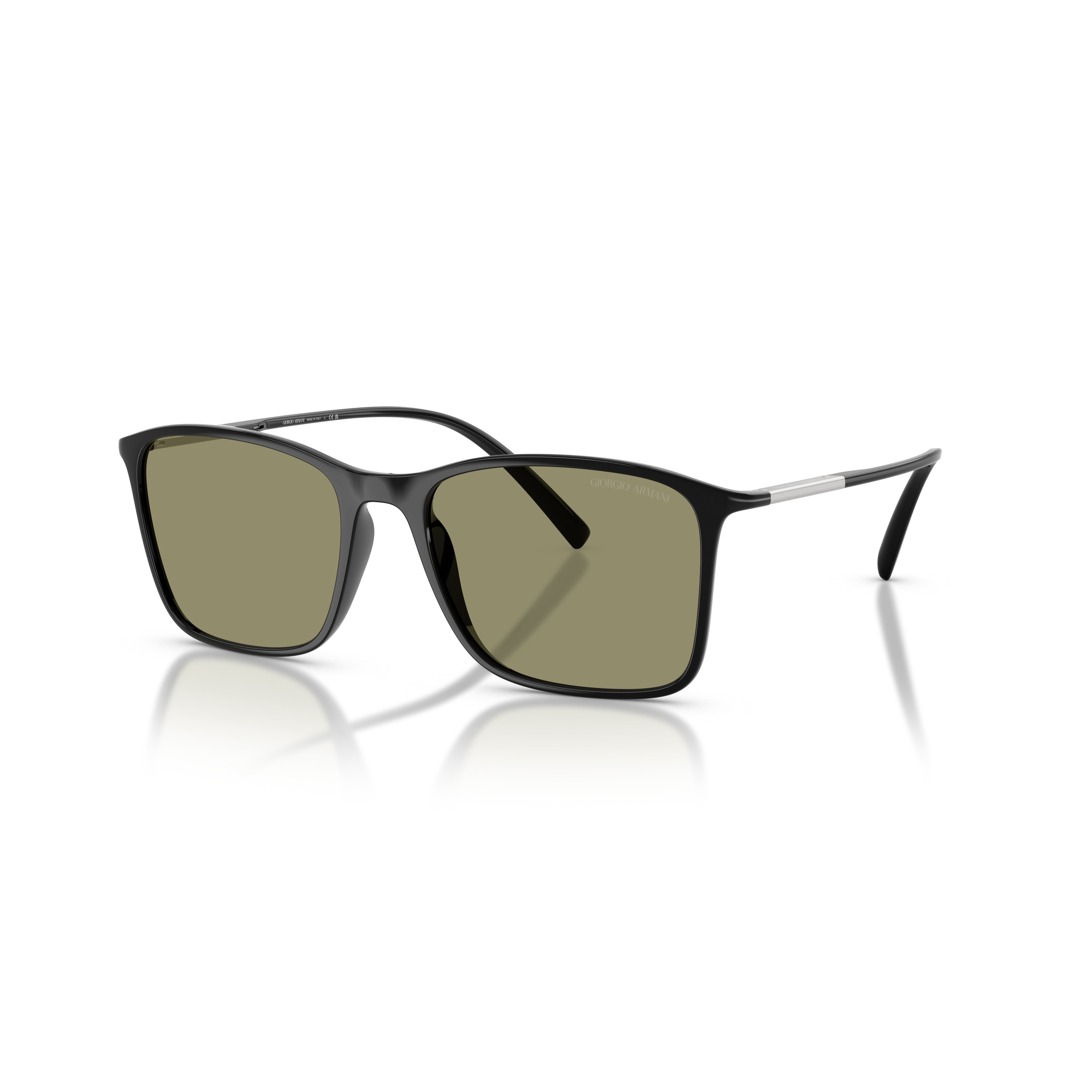 0ar8231u Rectangular Frame Sunglasses with Olive Green Lenses