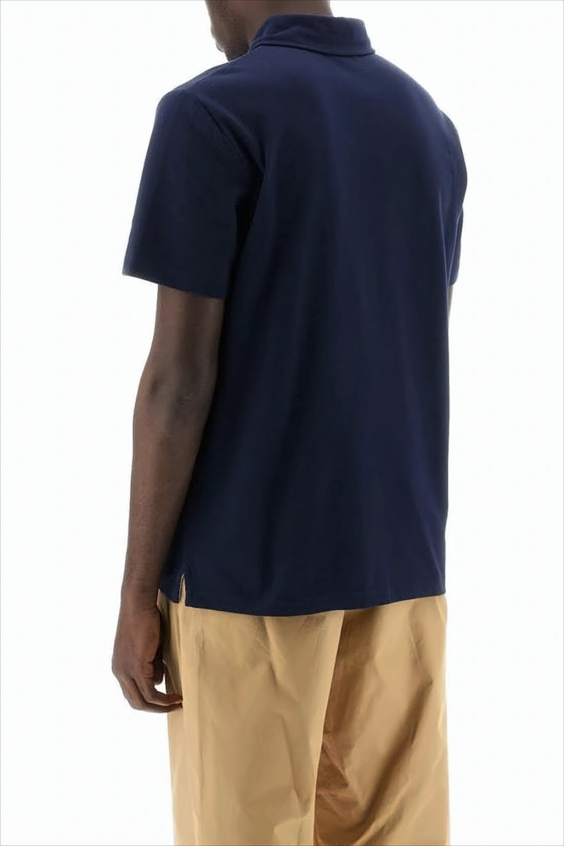 Traditional Blue Cotton Polo Shirt