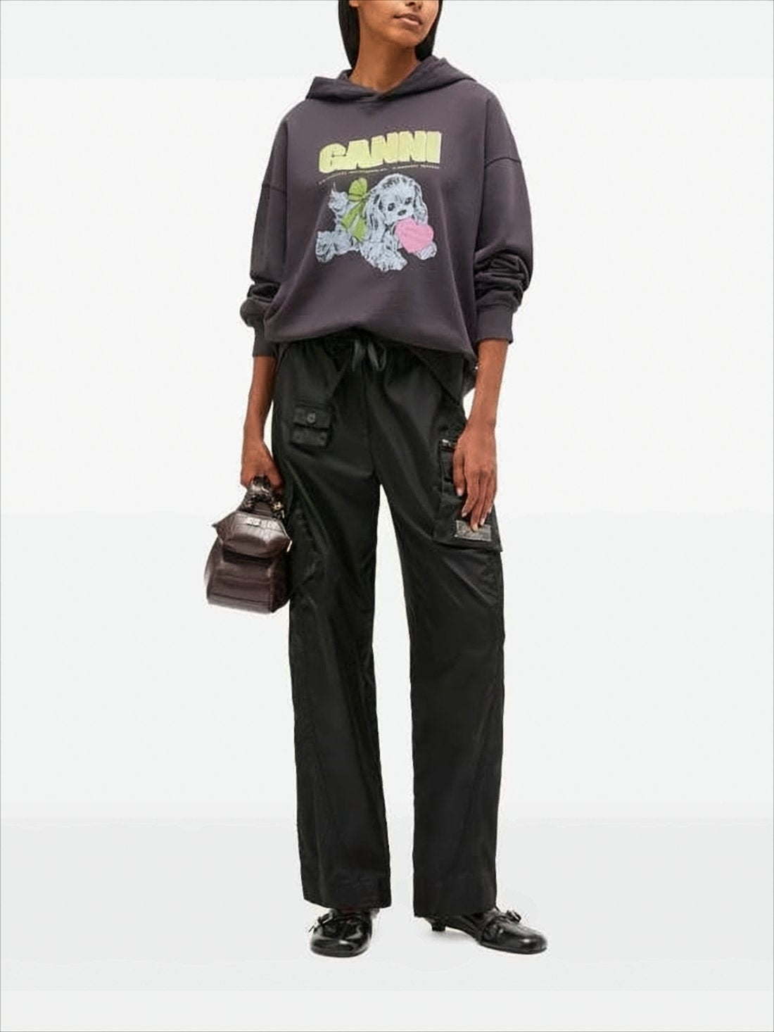 Relaxed Fit Hoodie with Playful Graphic Print