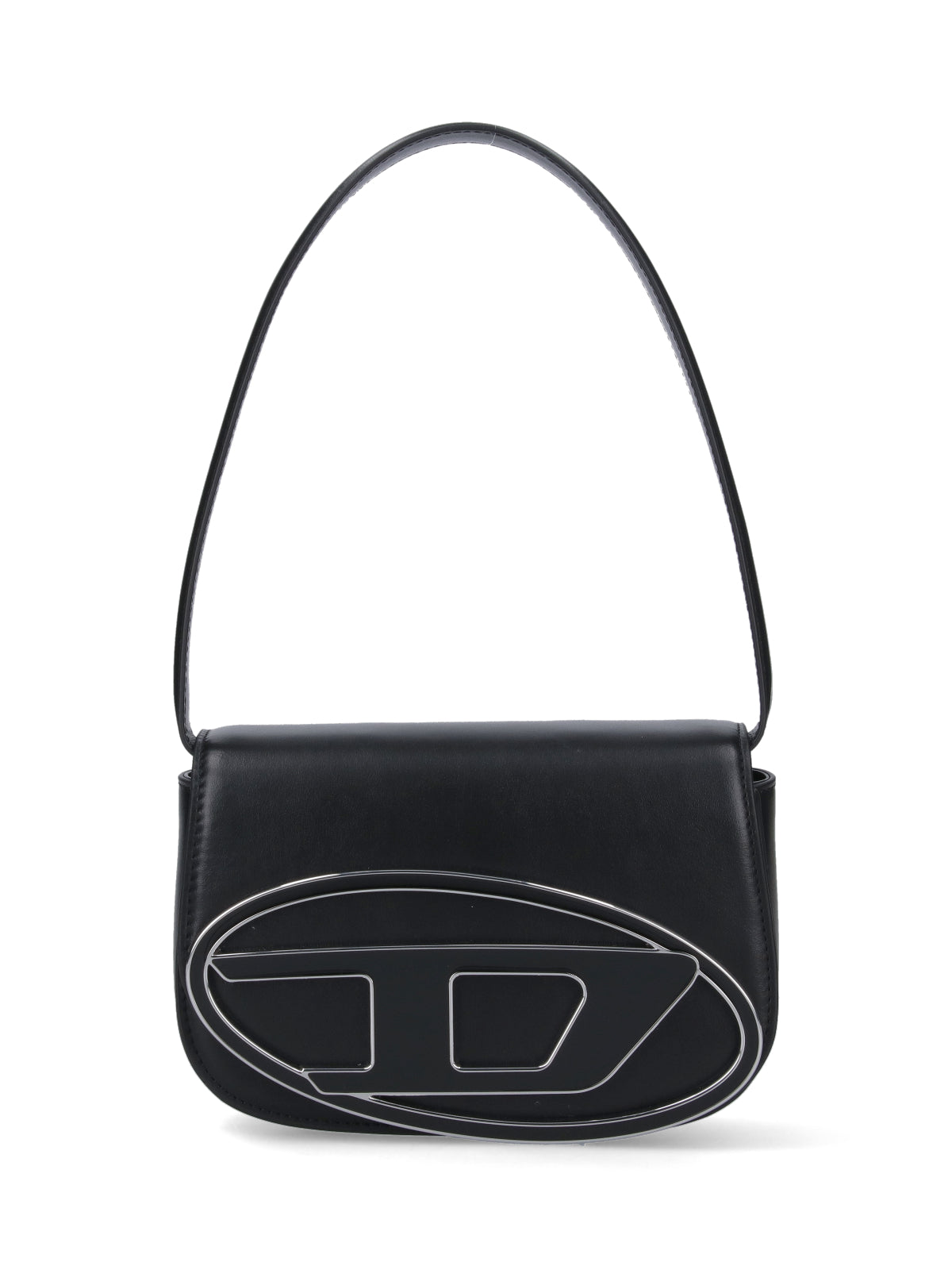 Shoulder Bag With Magnetic Flap Closure And Enamel Logo