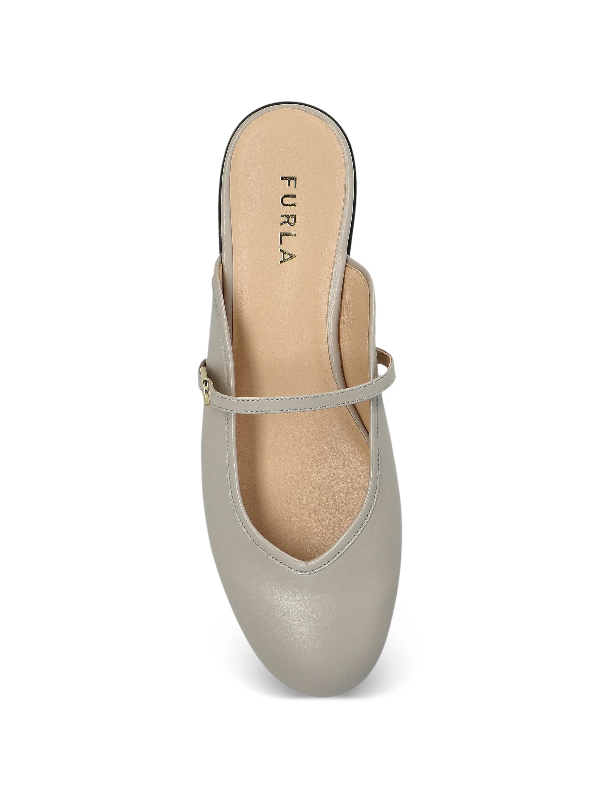 Etoile Ballerina Linen Flax Buckle Mules