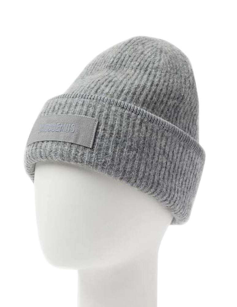 Textured Knit Beanie Hat with Folded Cuff