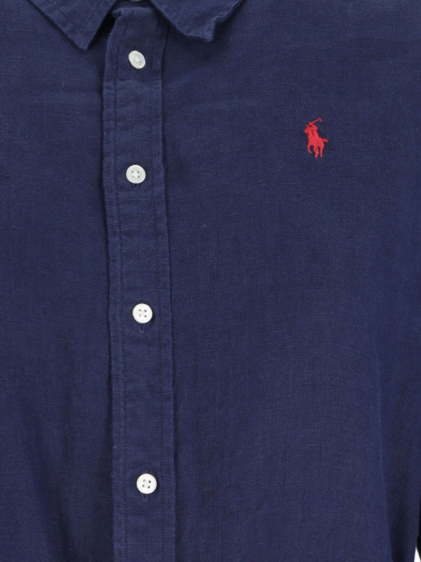 Shirt Midi Dress Blue