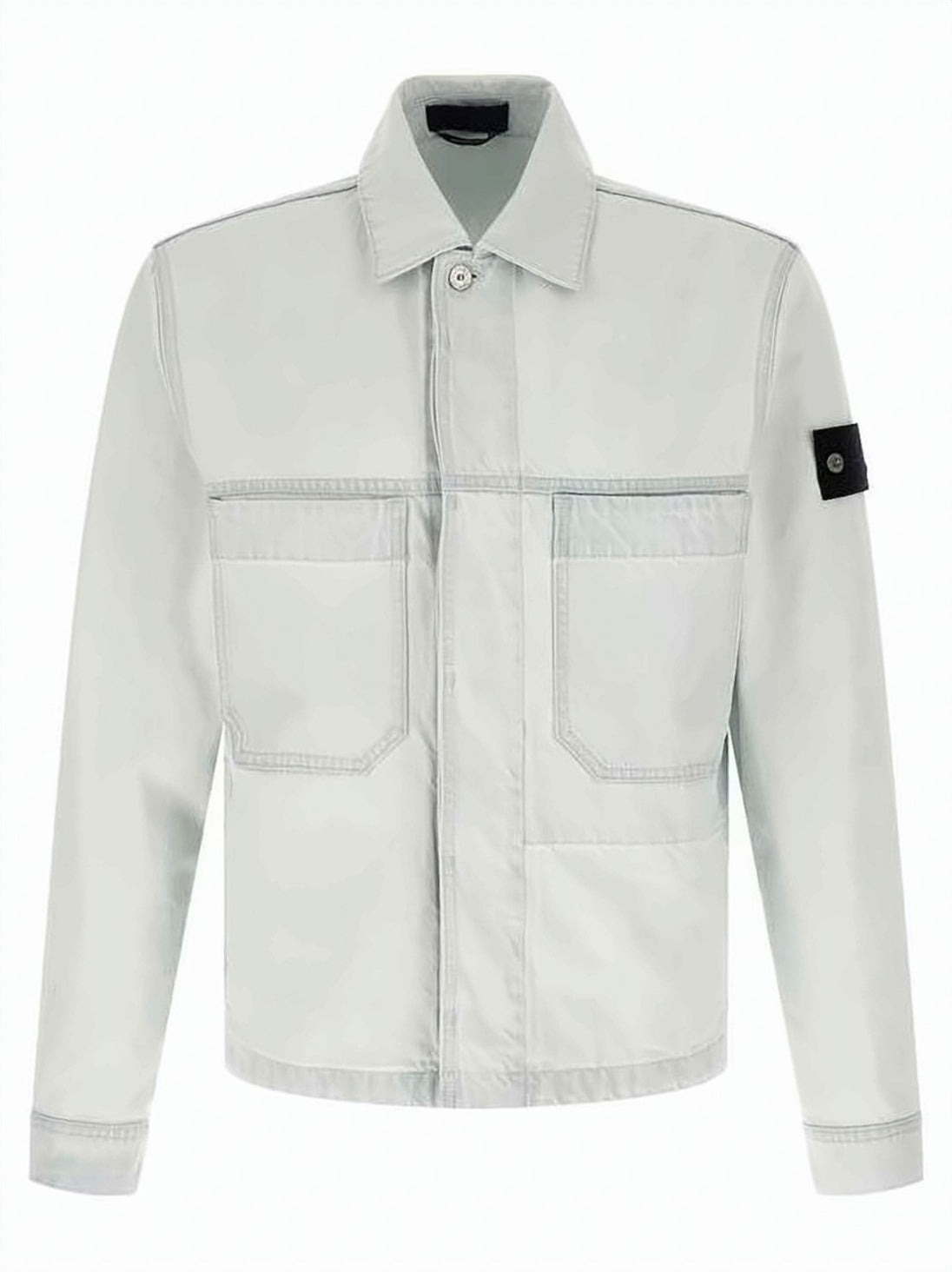 Washed White Denim Jacket