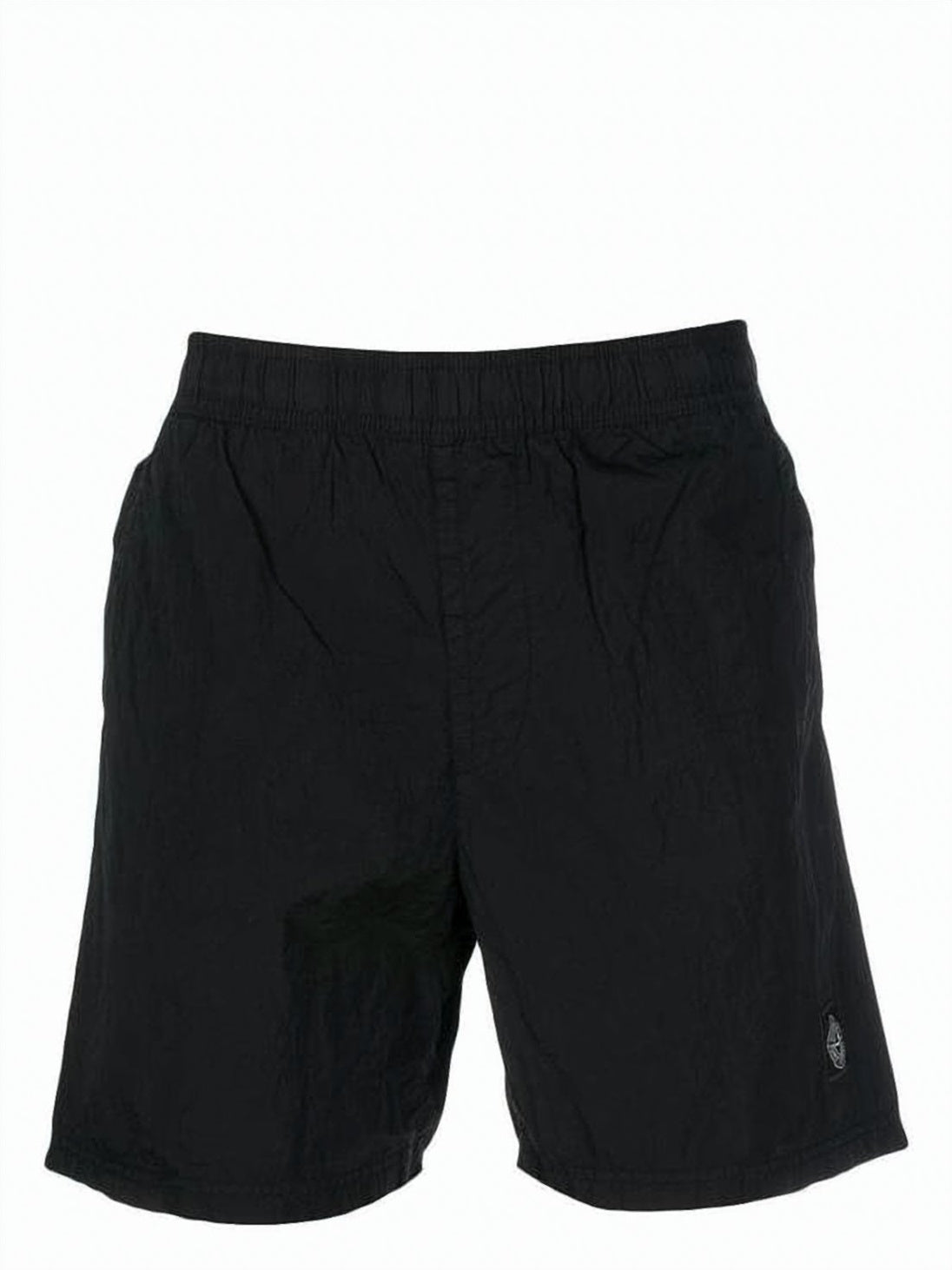 Black Shorts with Elastic Waistband