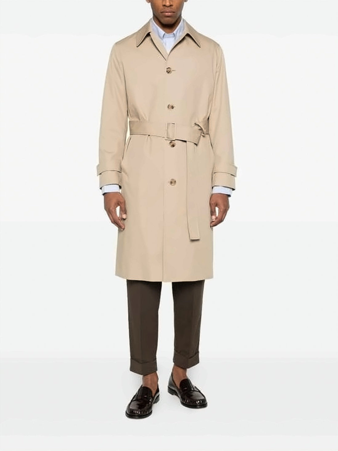Mid-Length Beige Coat