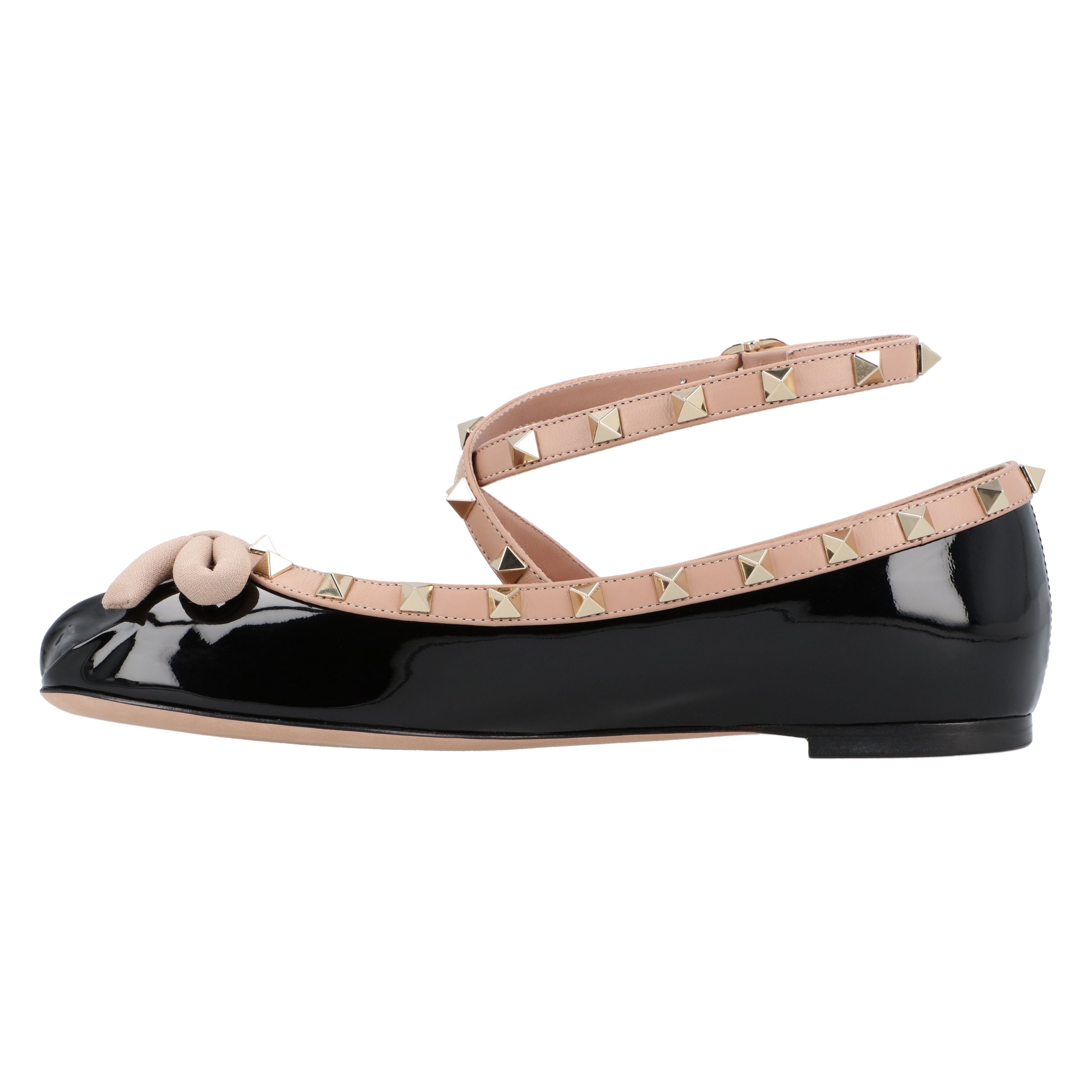 Rockstud Ballerina Shoes Black