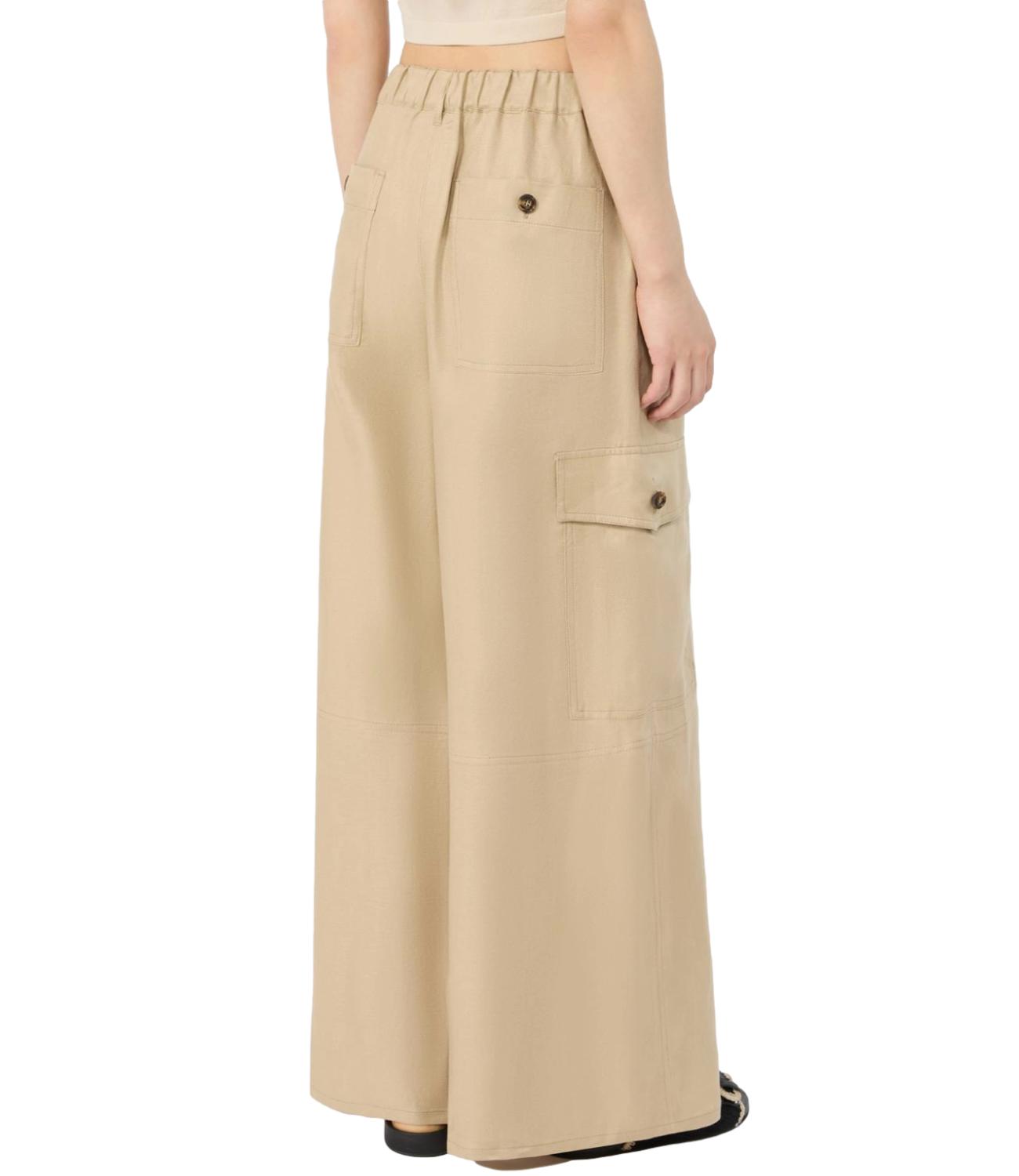 High-Waisted Wide-Leg Pants with Utility Pockets