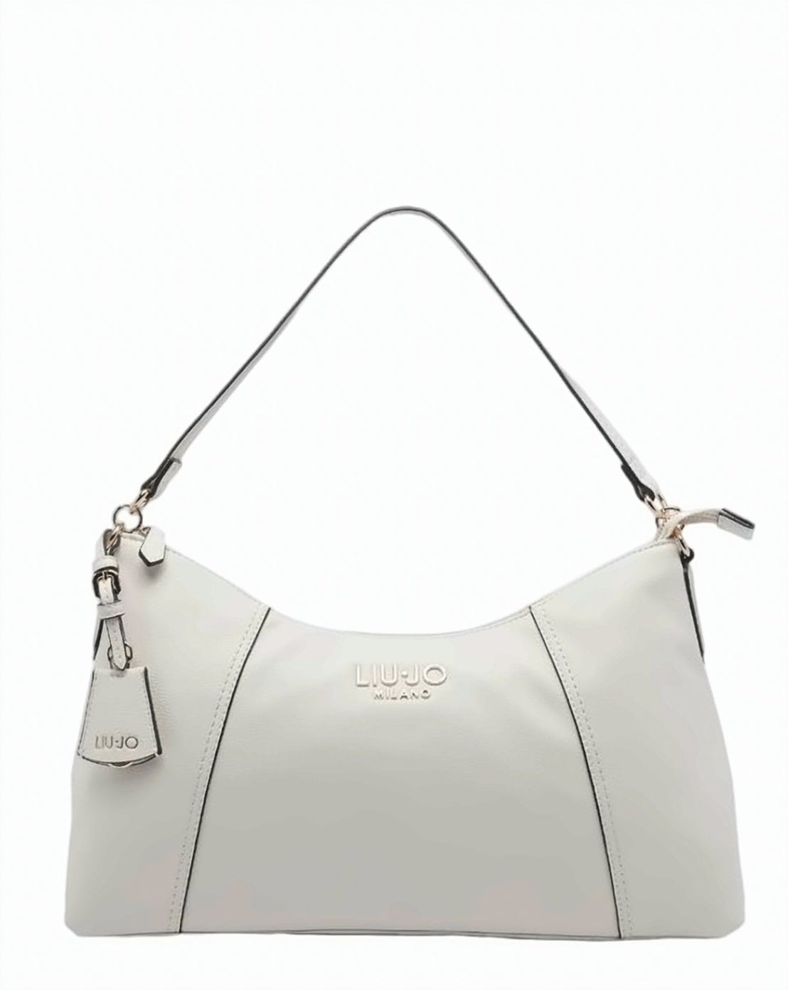 Cream Shoulder Zip Bag