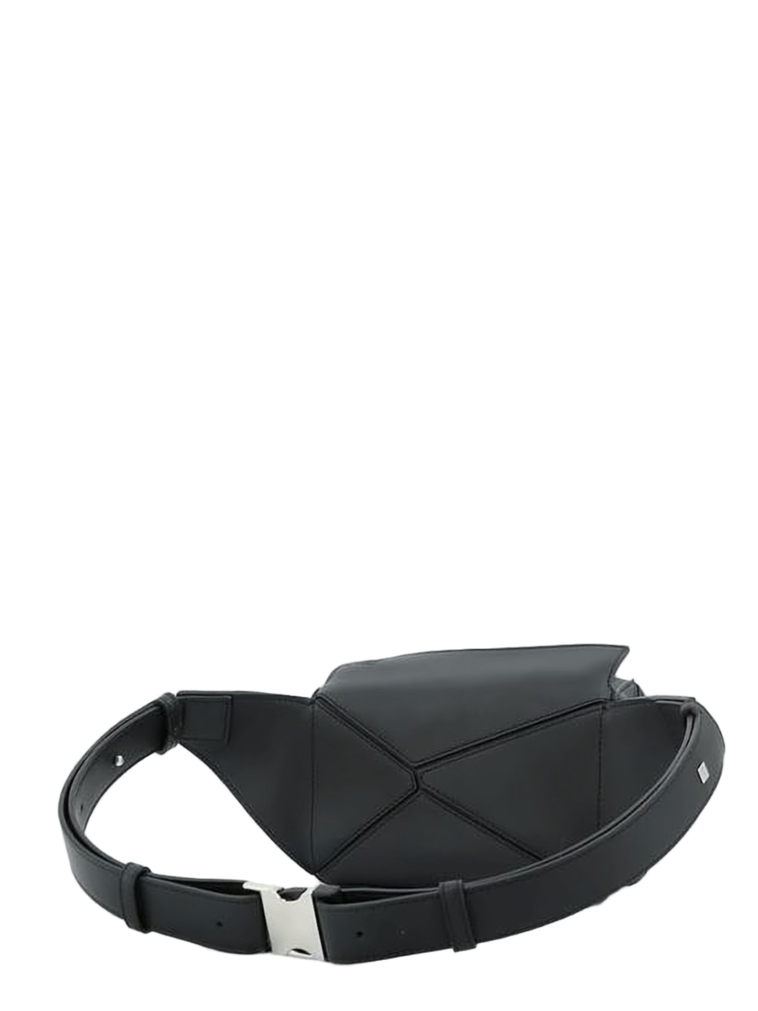 Structured Black Crossbody Bag with Adjustable Strap