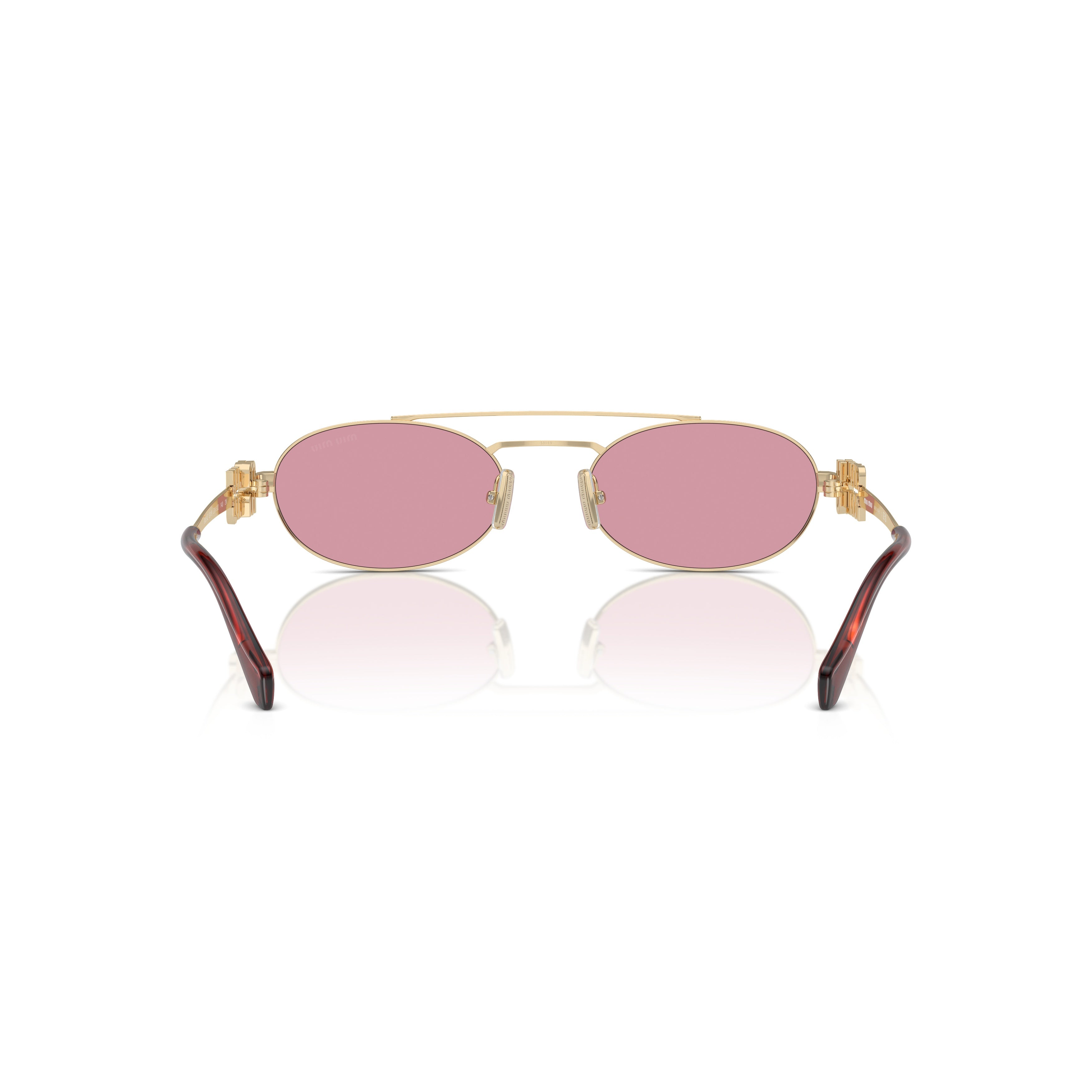 0mu 54zs Gold Metal Oval Sunglasses